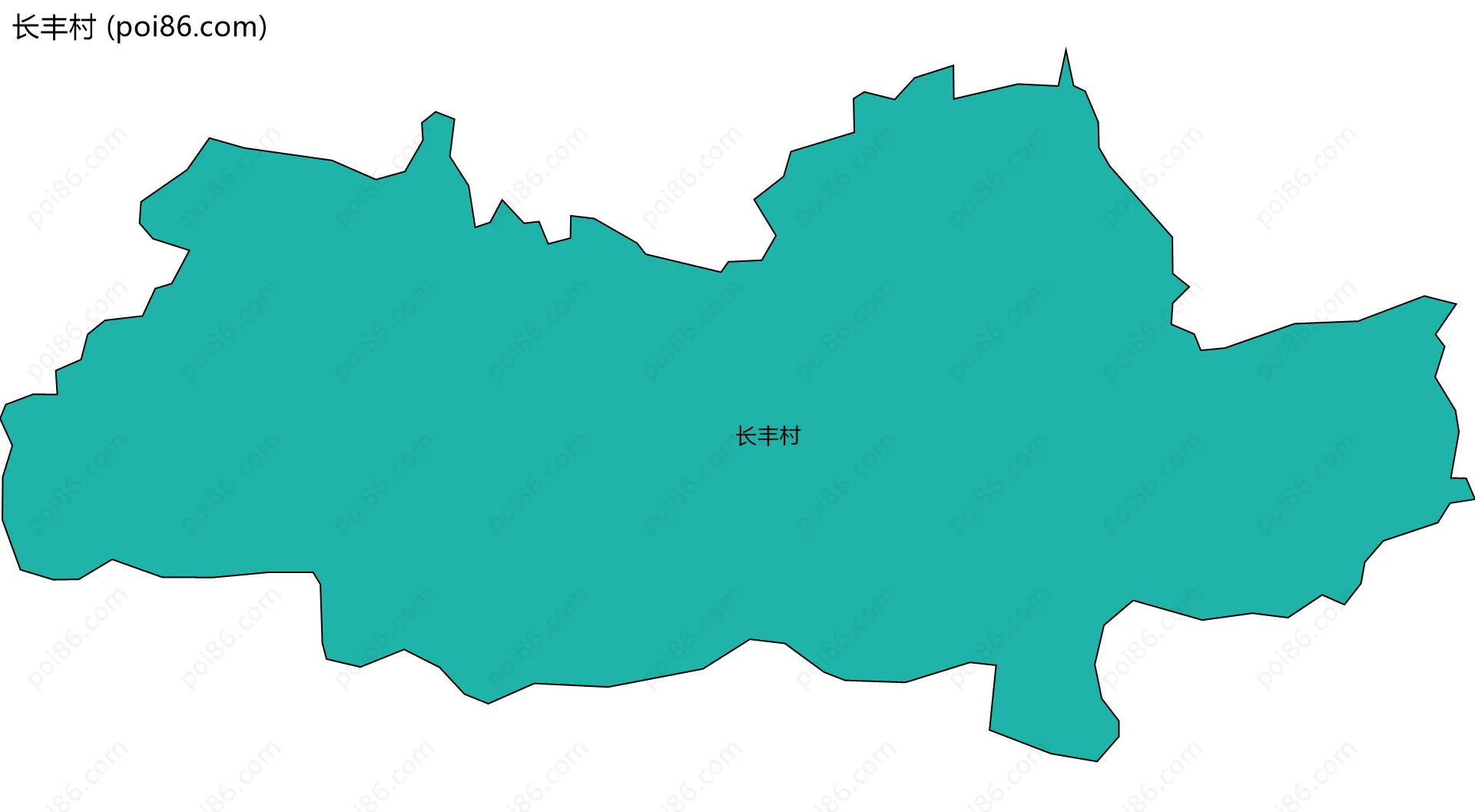 长丰村边界地图