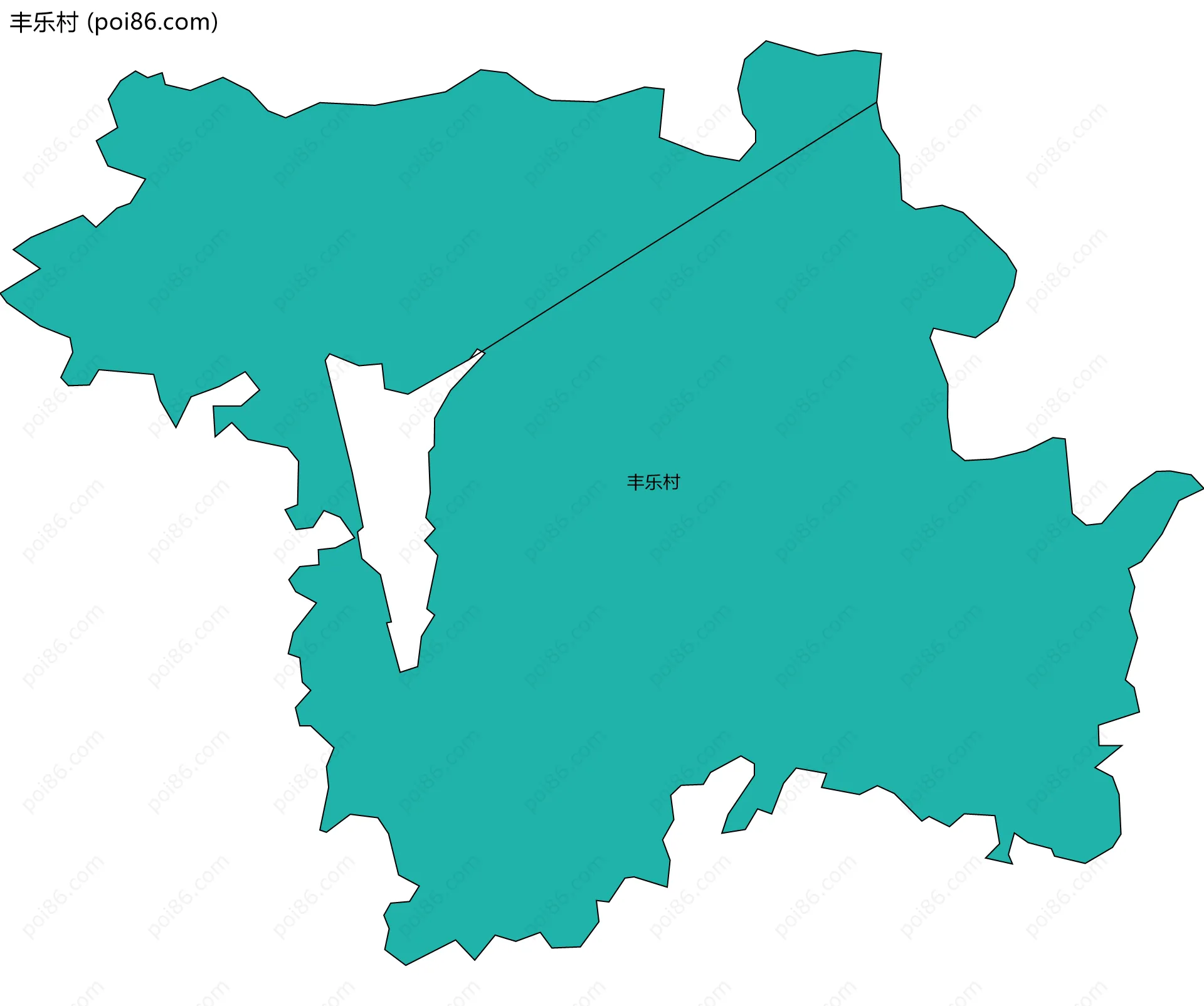 丰乐村边界地图