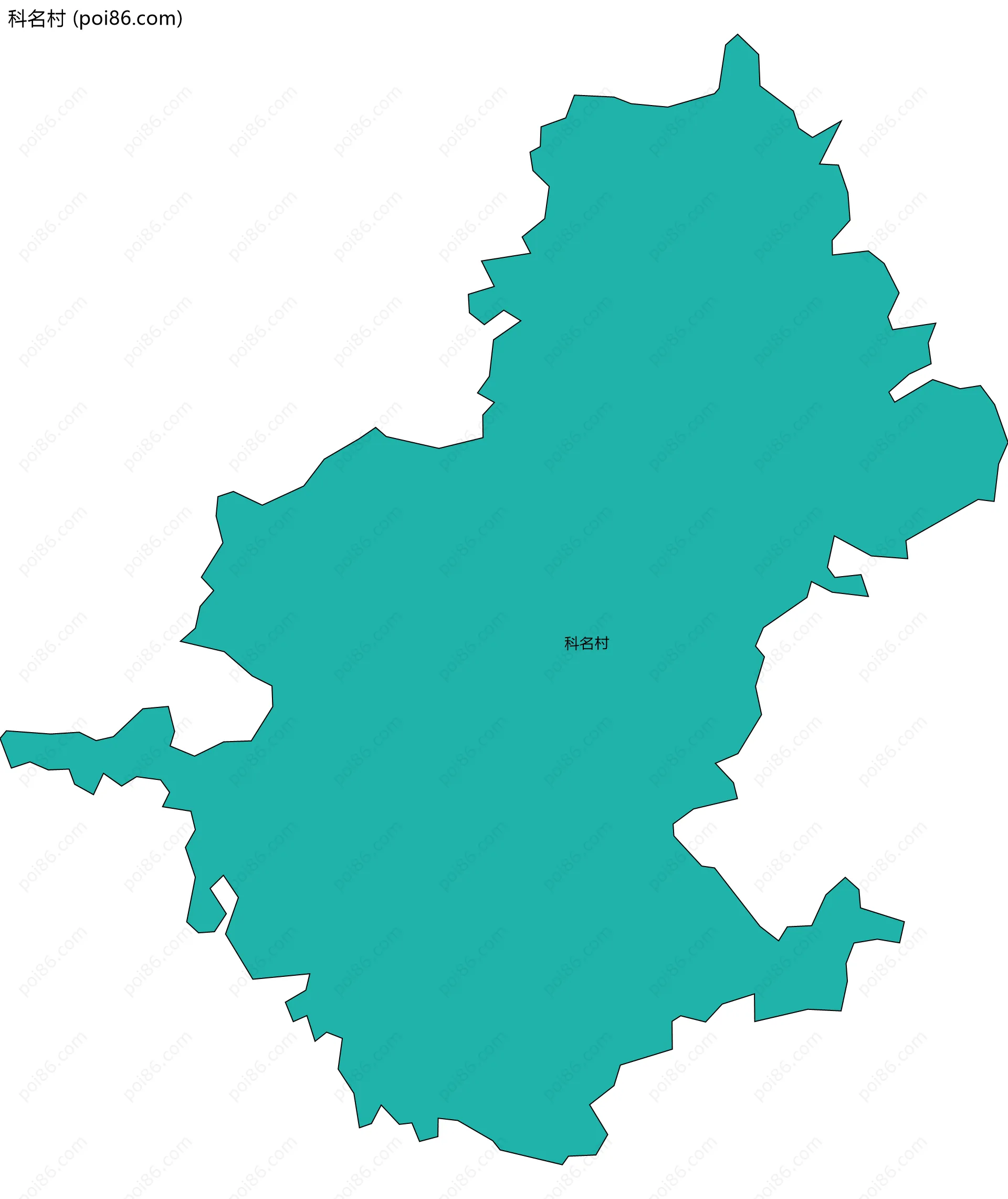 科名村边界地图