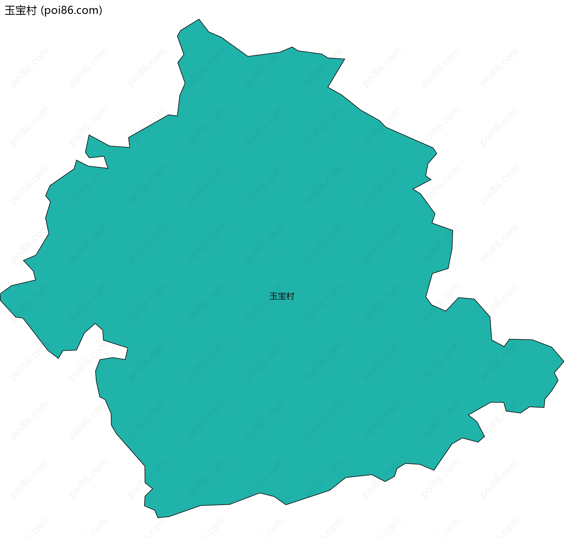 玉宝村边界地图