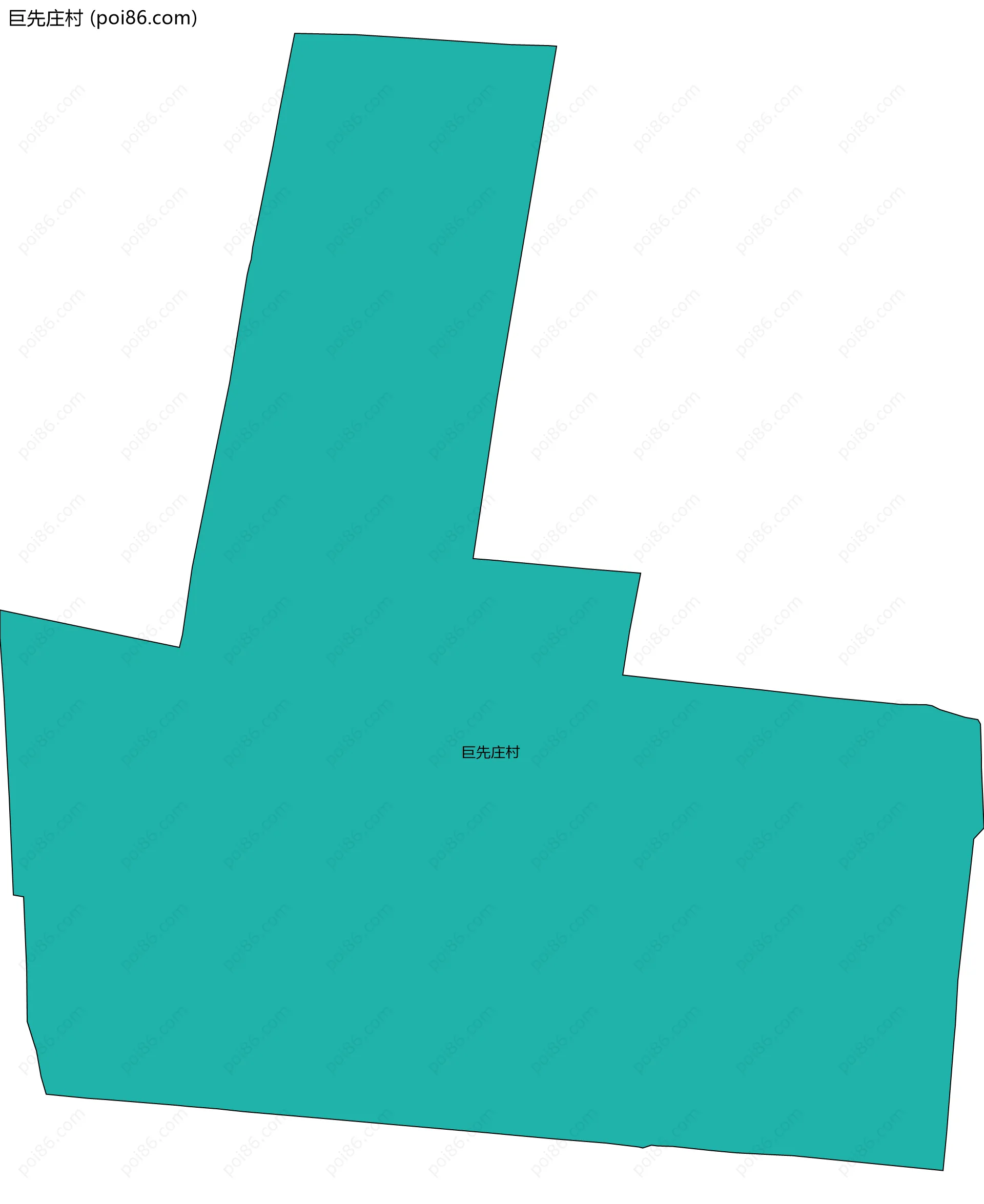 巨先庄村边界地图