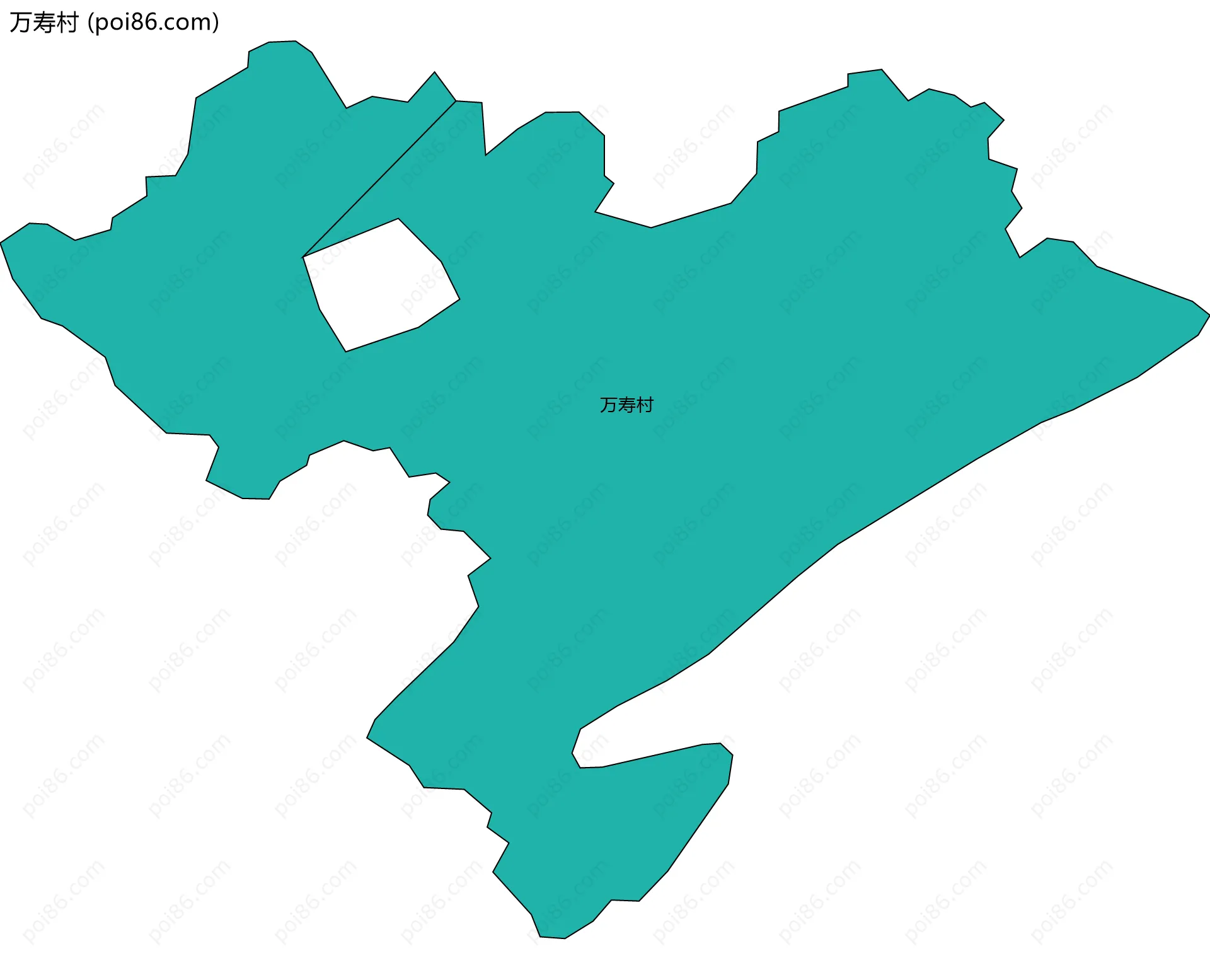 万寿村边界地图