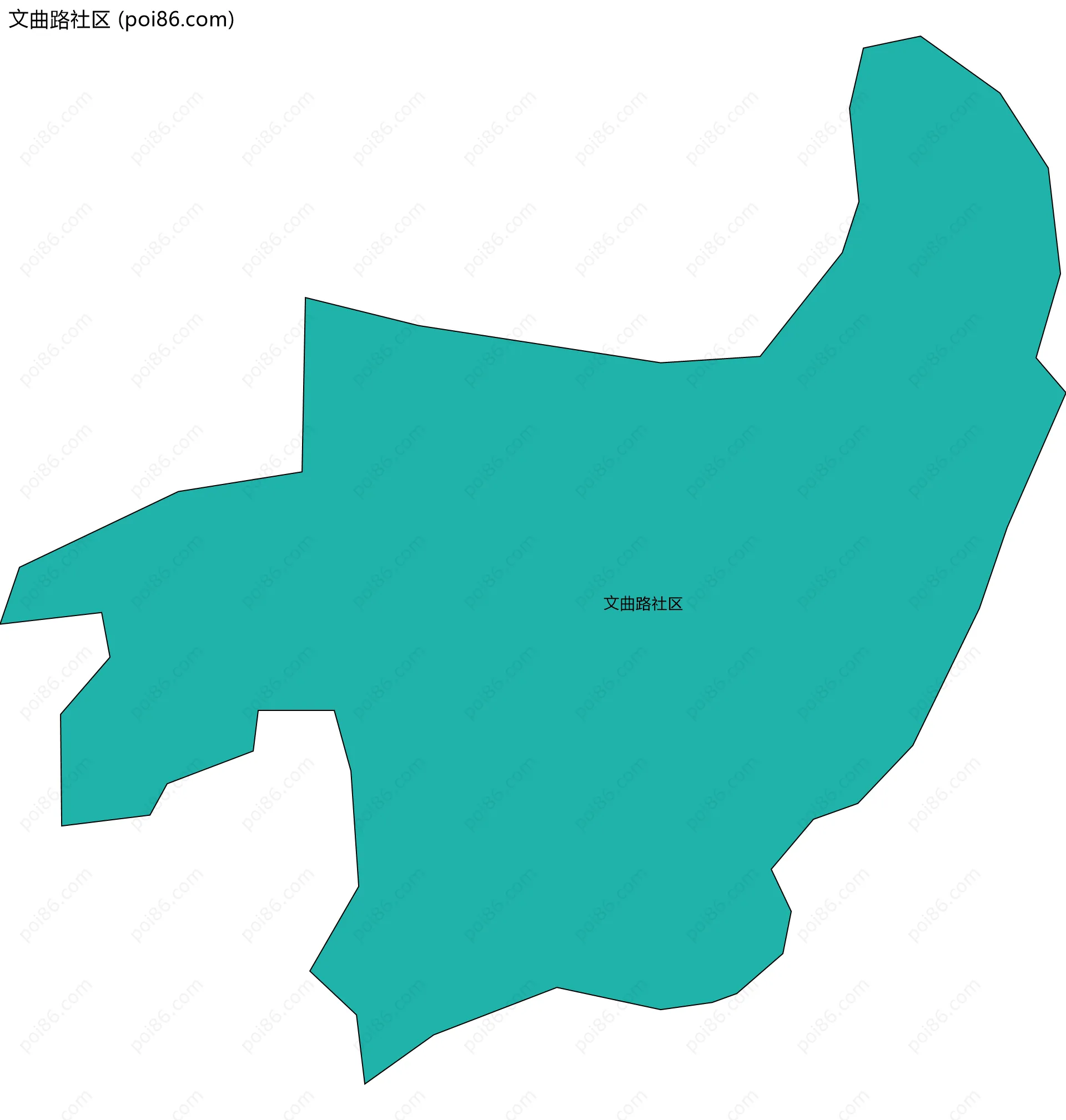 文曲路社区边界地图