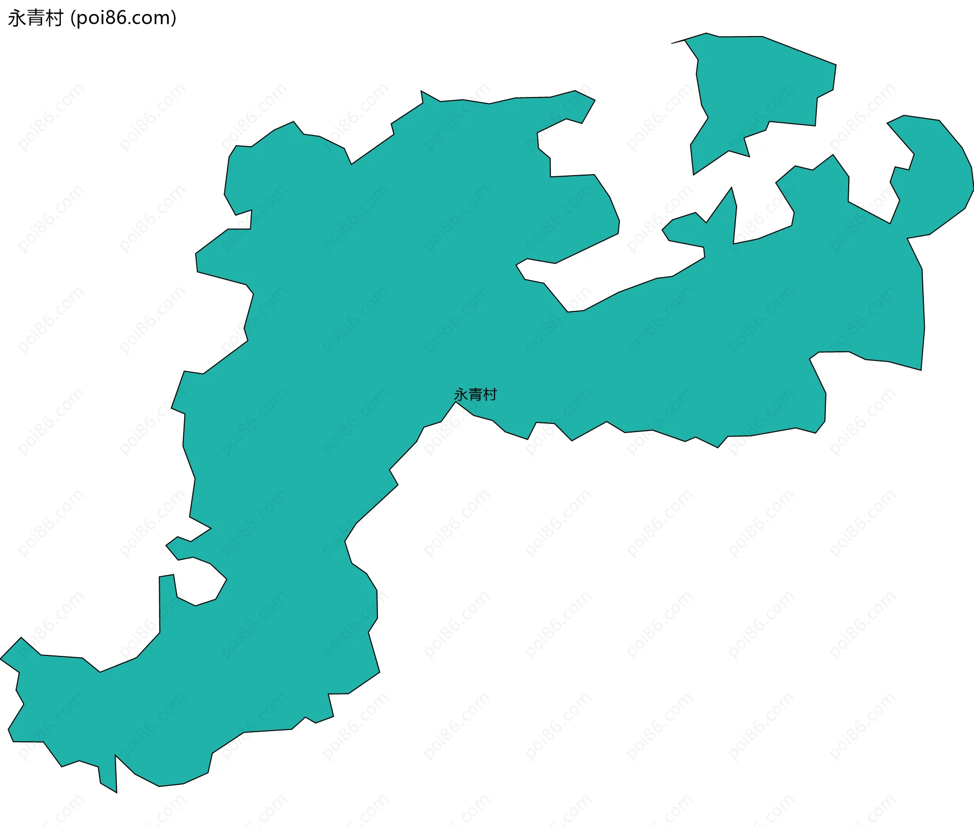 永青村边界地图