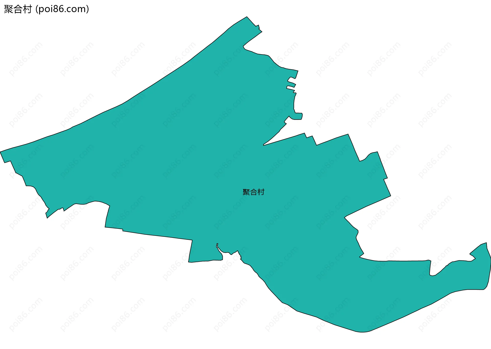 聚合村边界地图