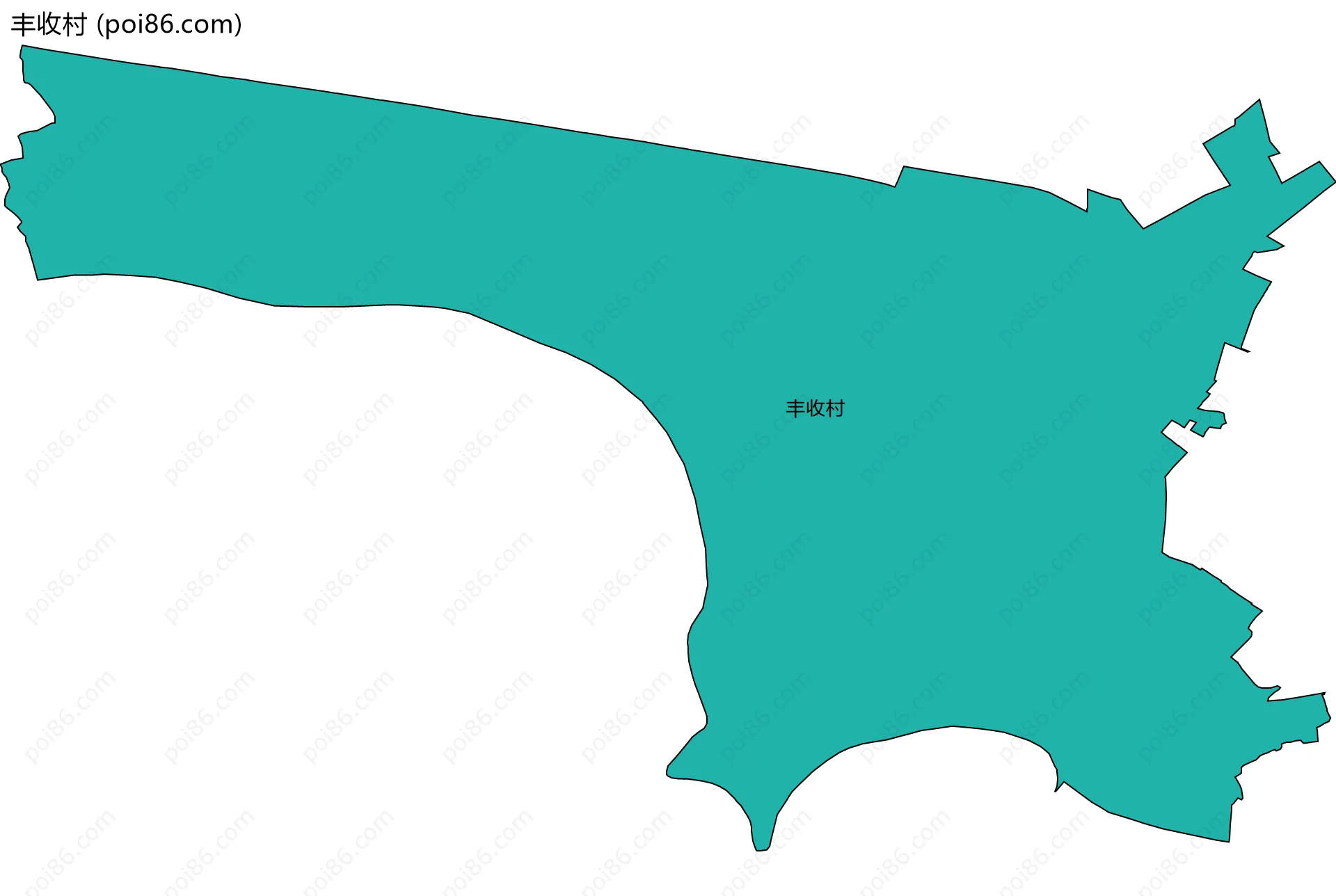 丰收村边界地图