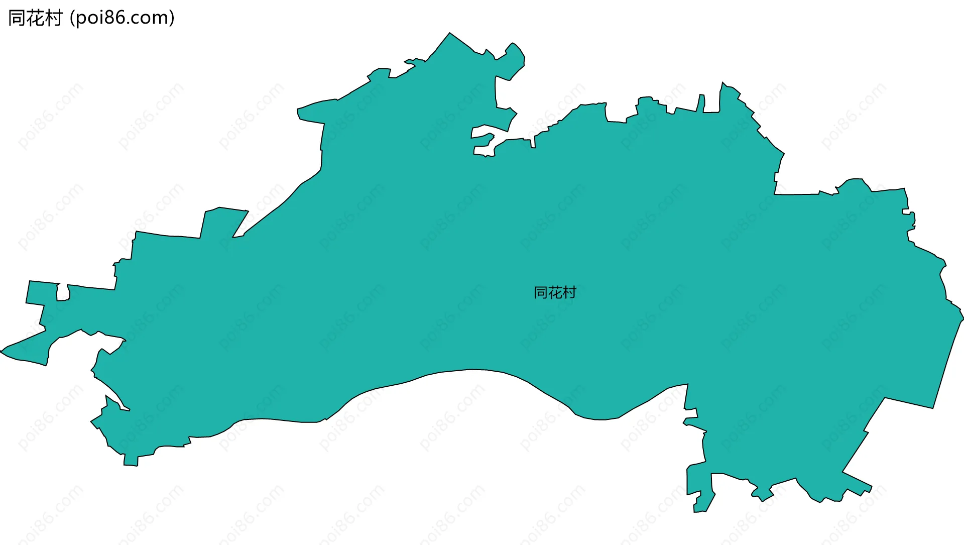 同花村边界地图