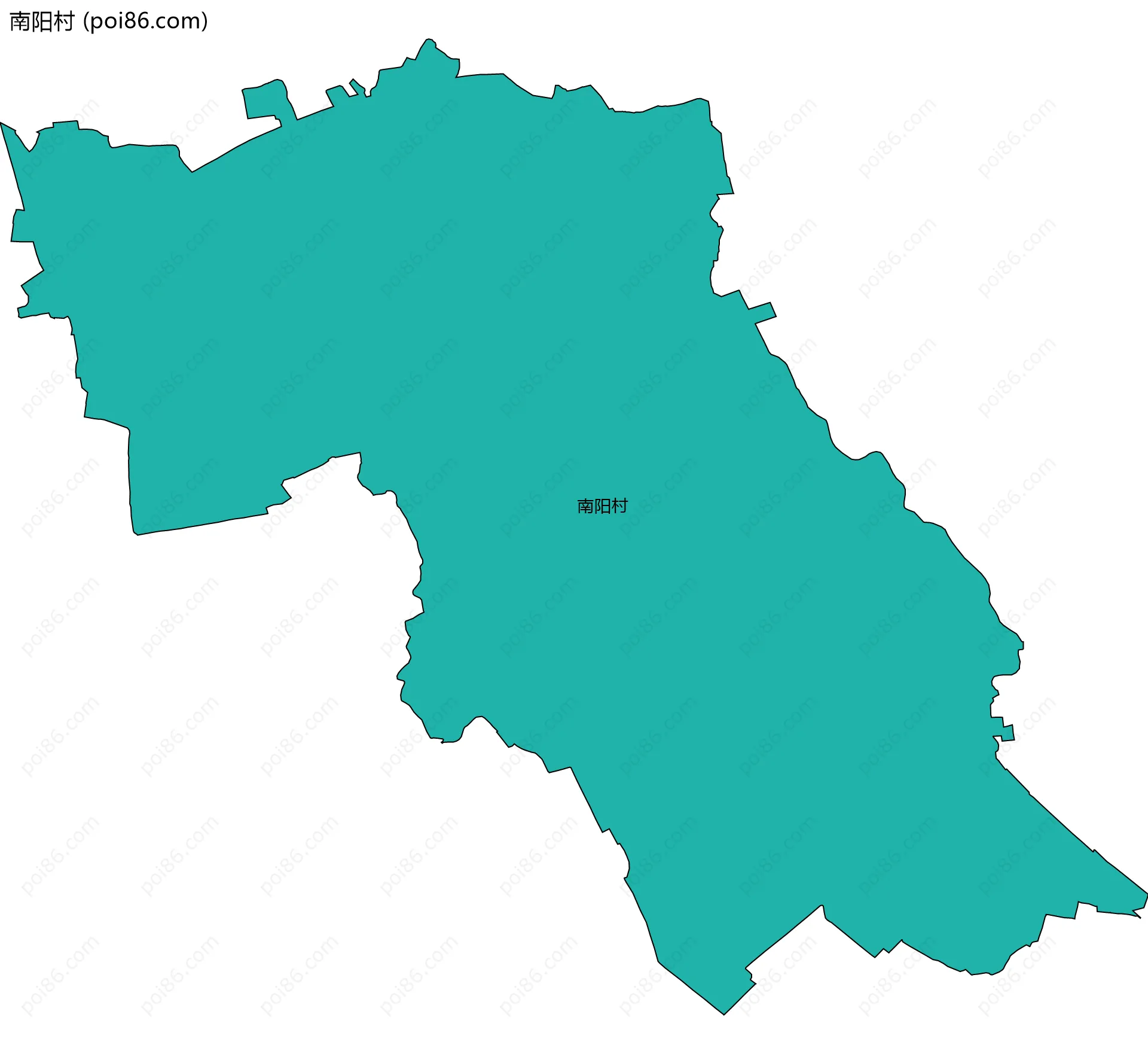 南阳村边界地图