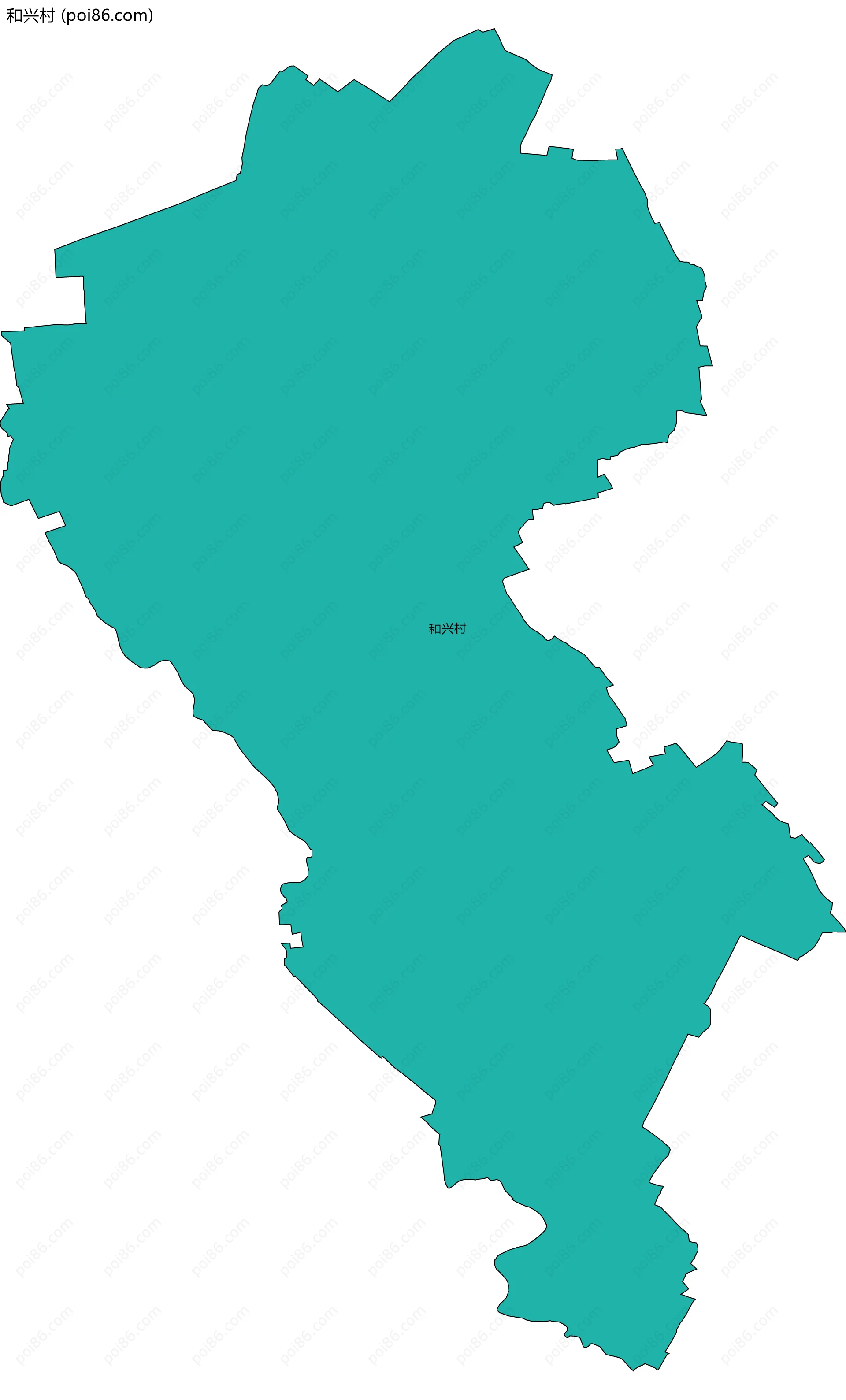 和兴村边界地图