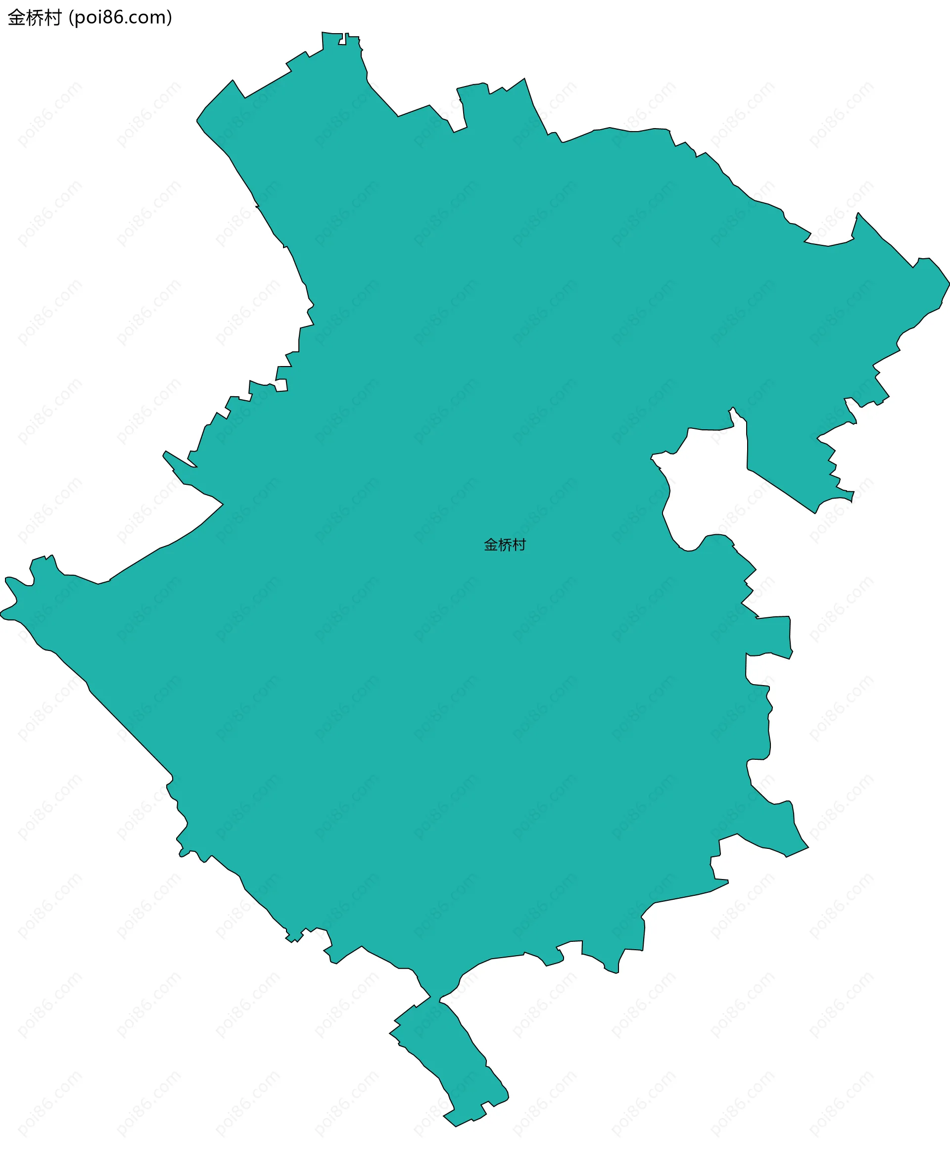 金桥村边界地图