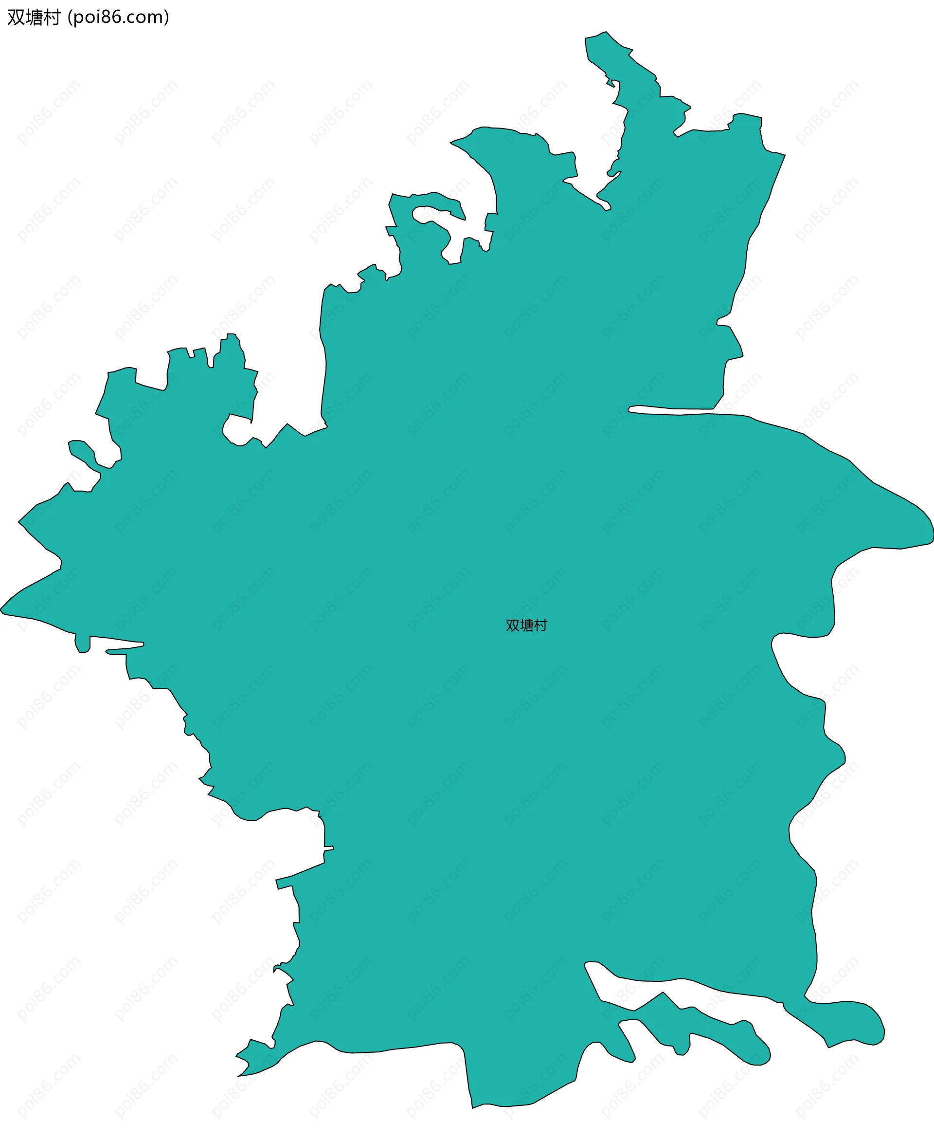 双塘村边界地图