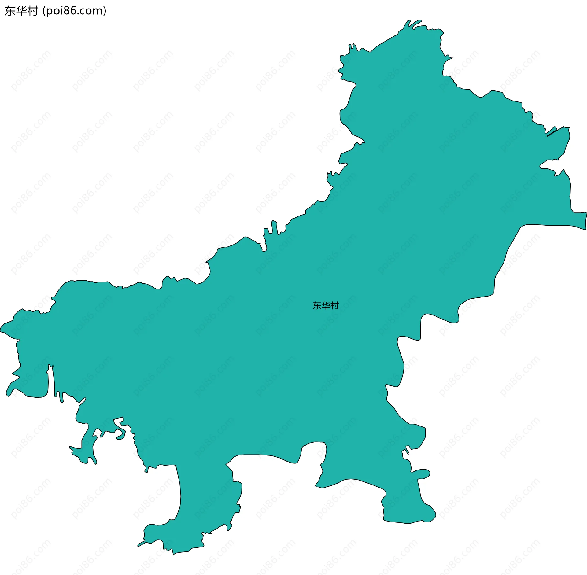 东华村边界地图