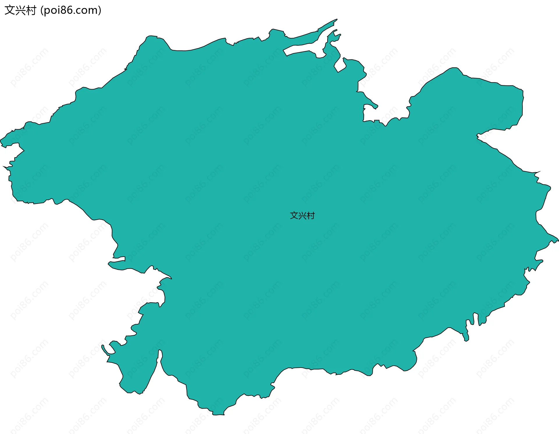文兴村边界地图