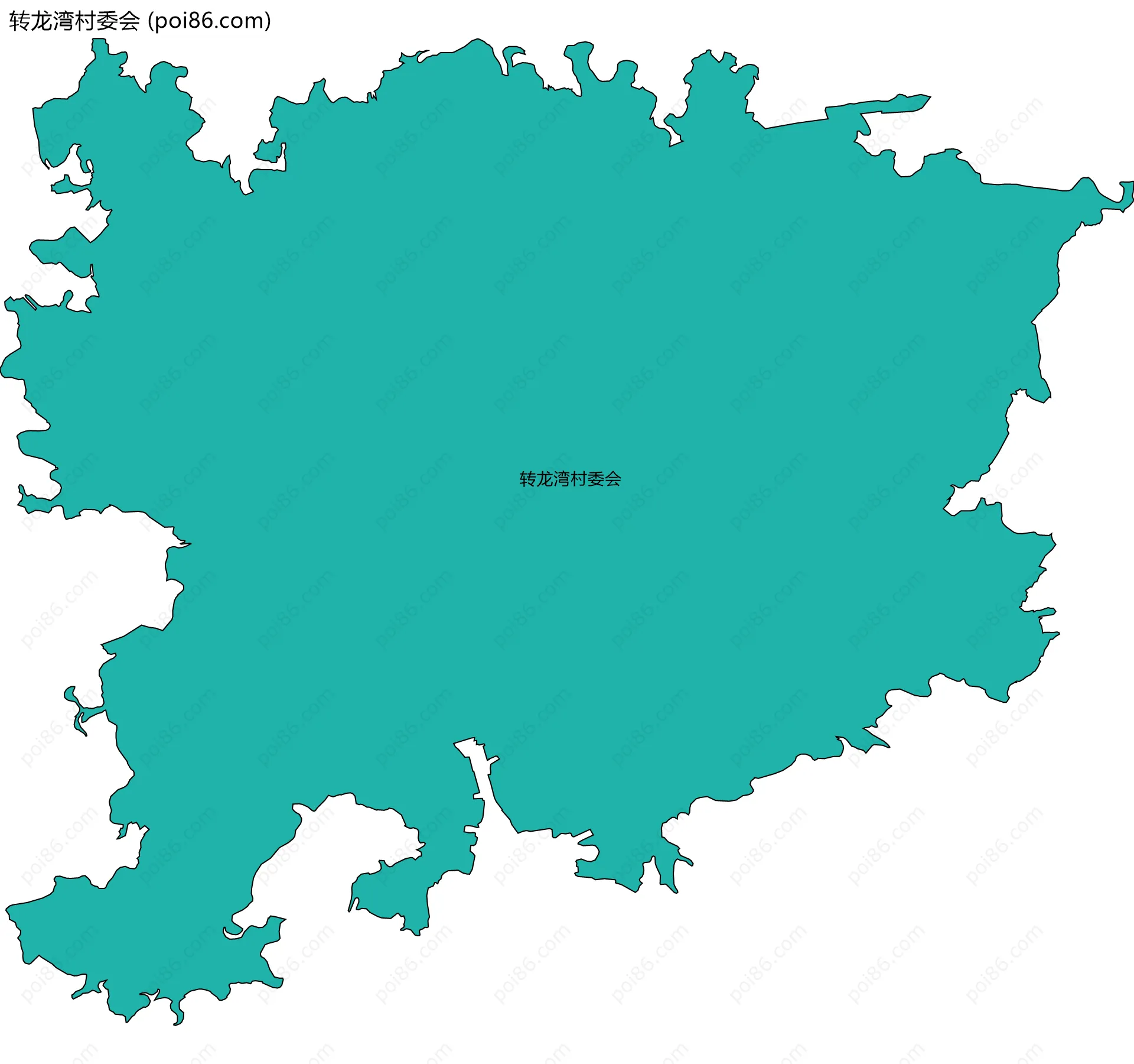 转龙湾村委会边界地图