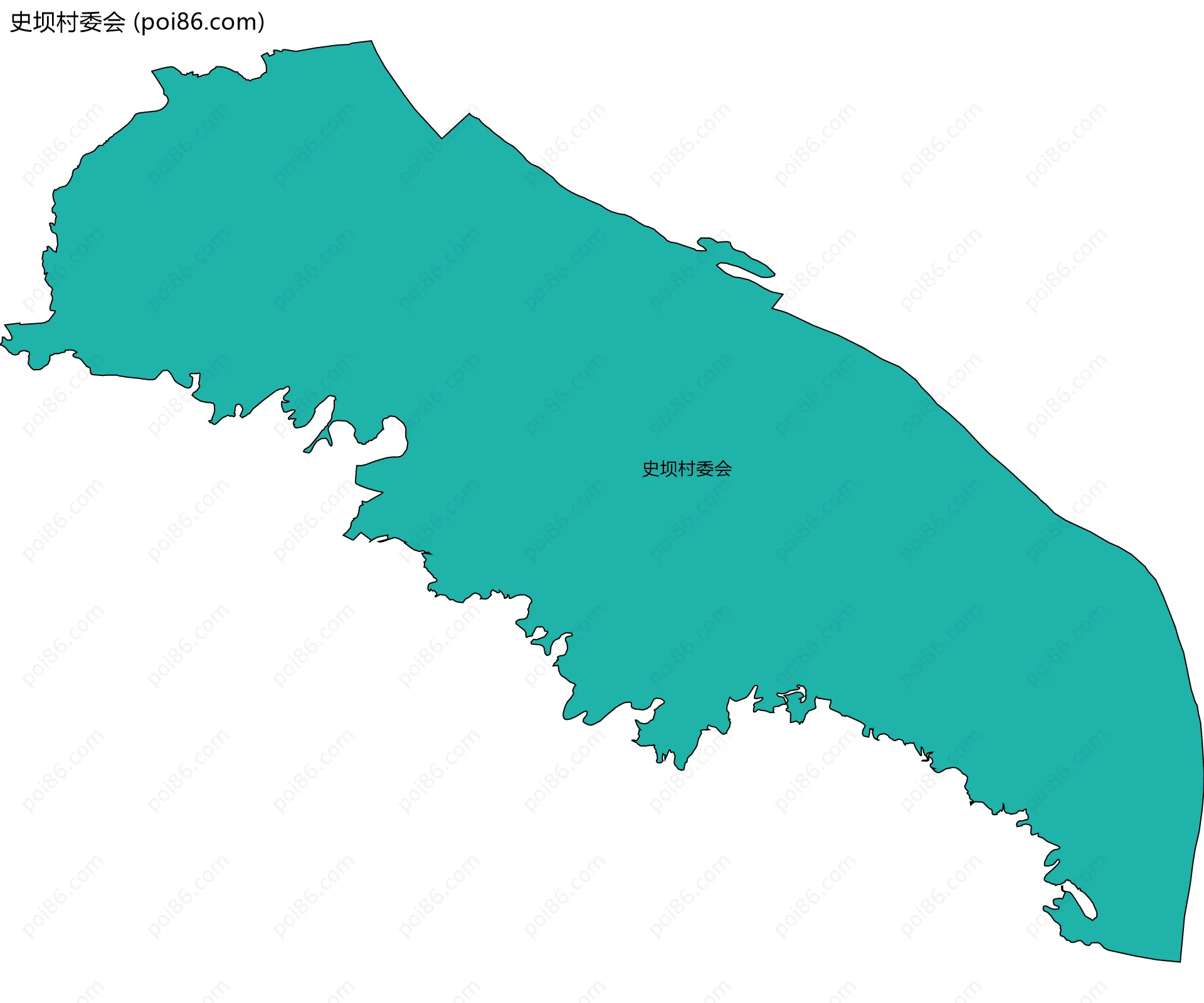 史坝村委会边界地图