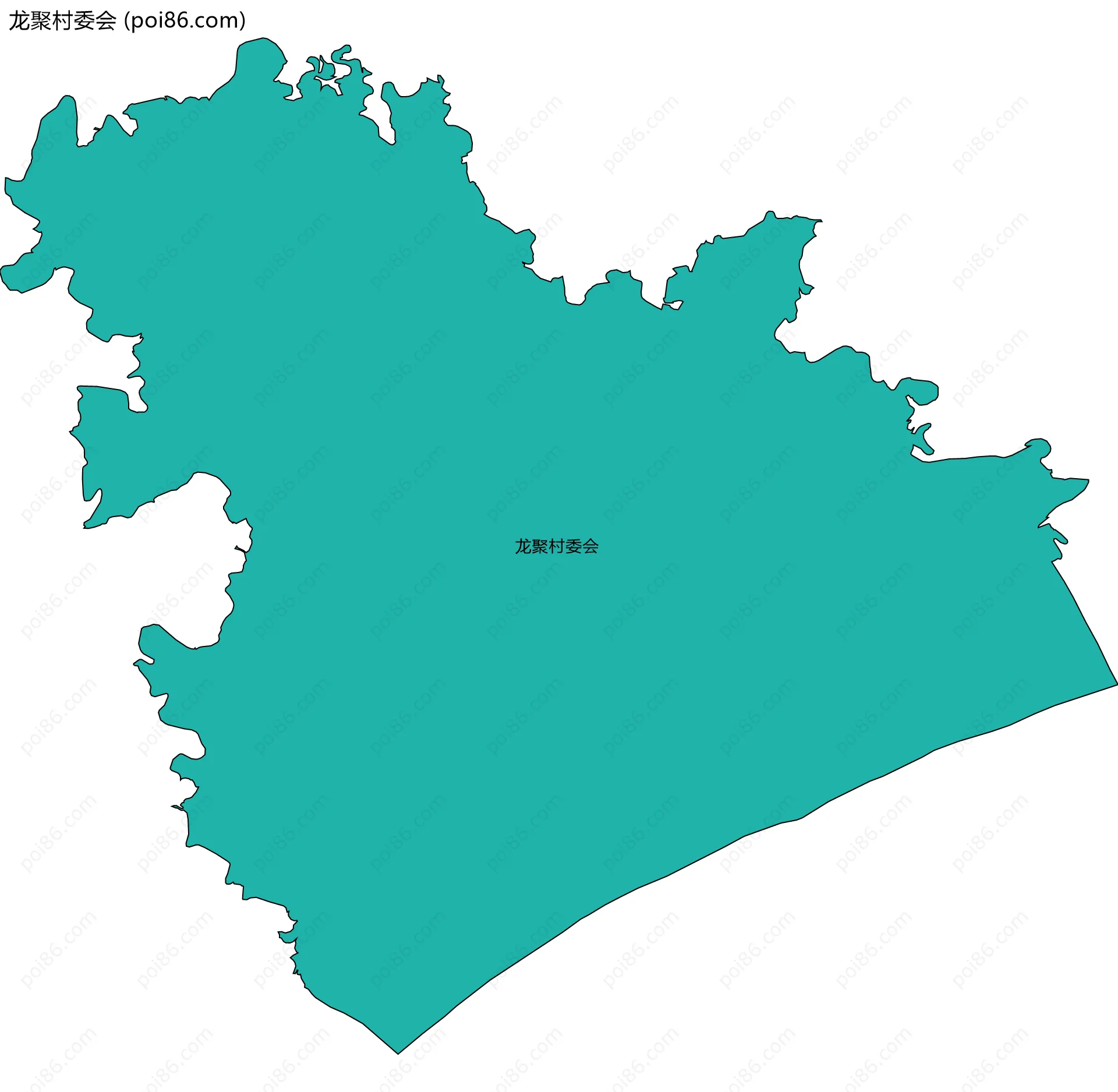 龙聚村委会边界地图