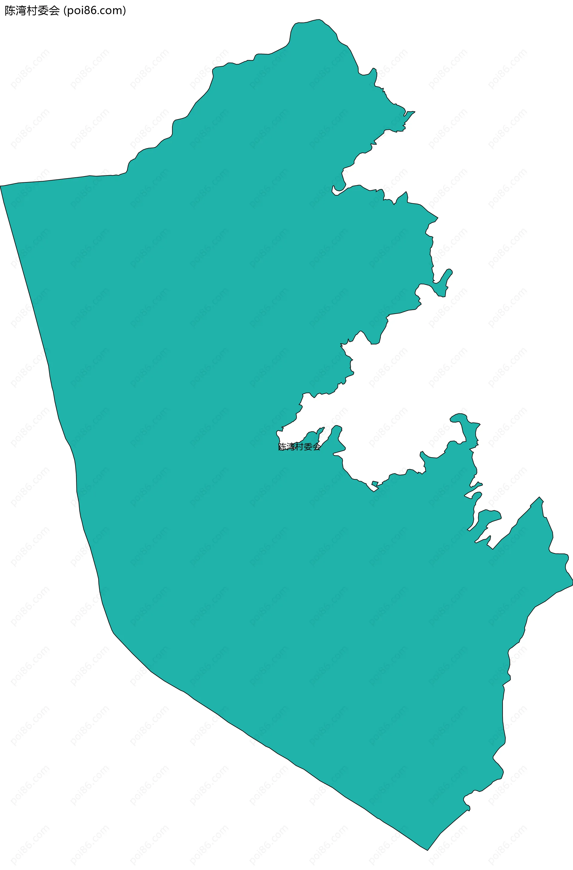 陈湾村委会边界地图