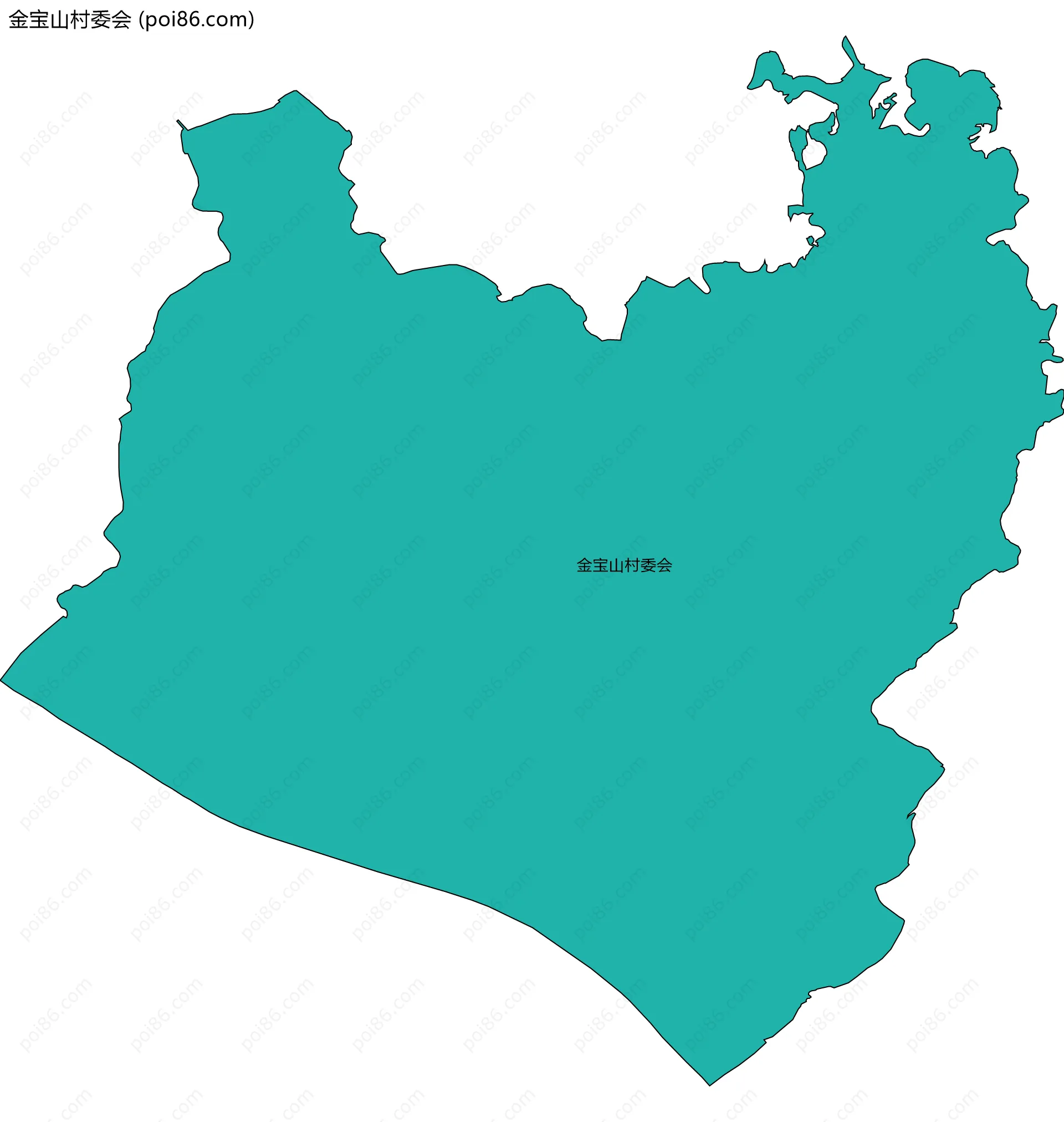 金宝山村委会边界地图