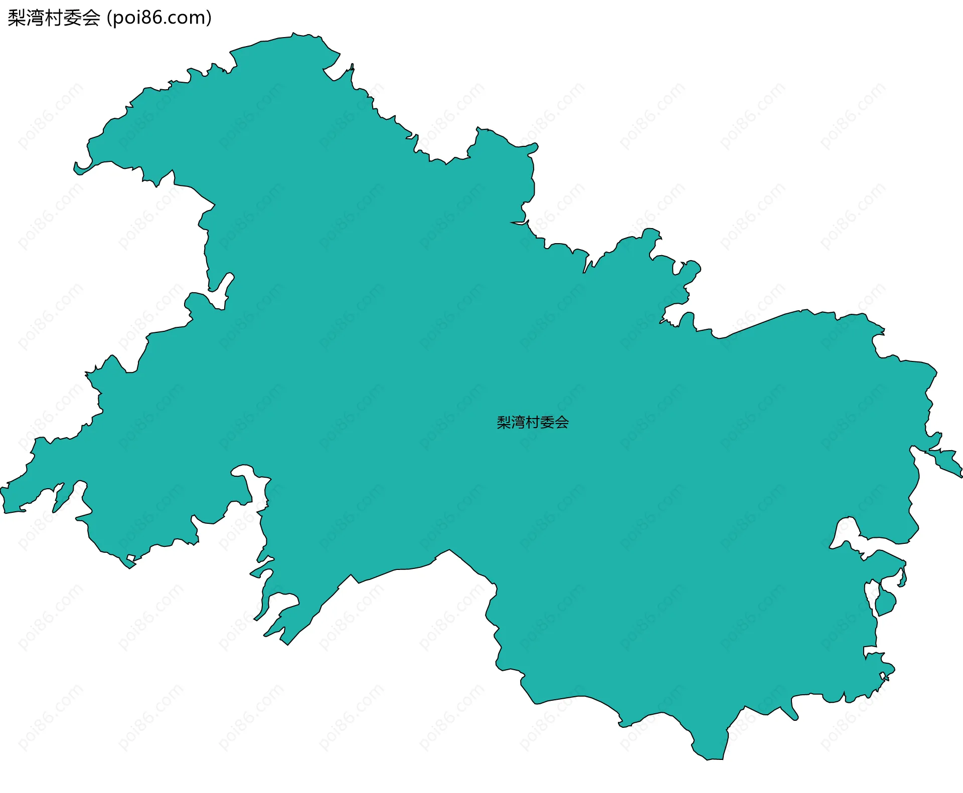 梨湾村委会边界地图