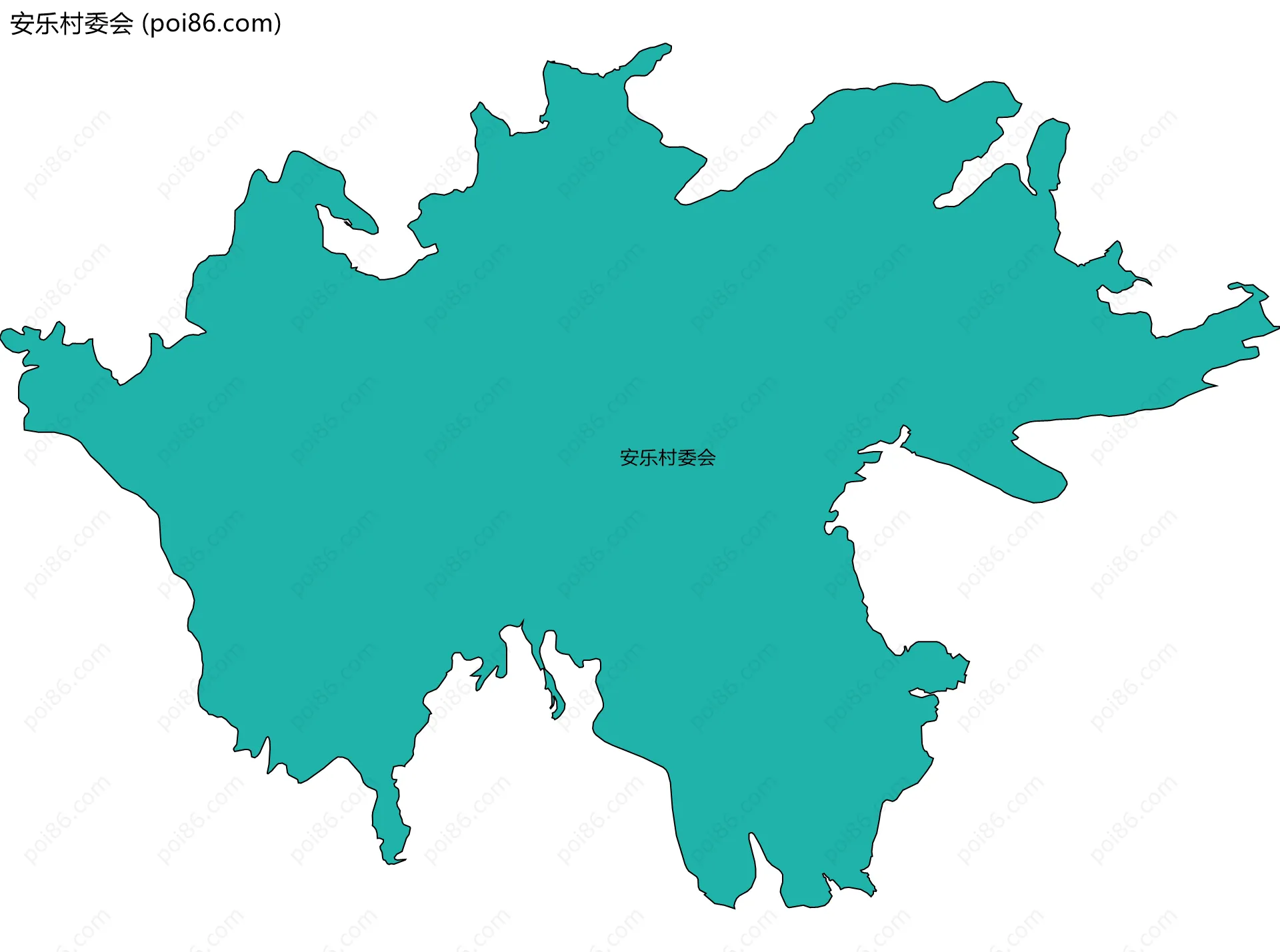 安乐村委会边界地图