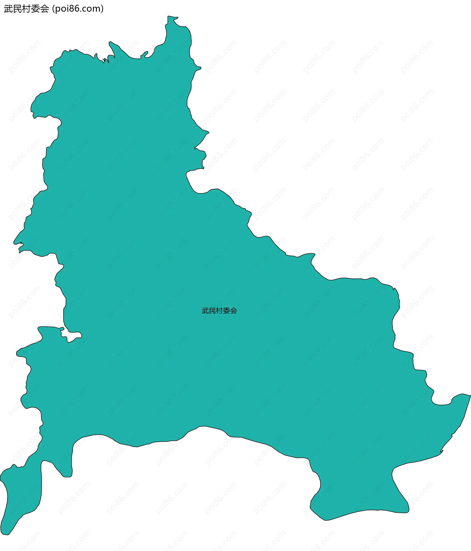 武民村委会边界地图