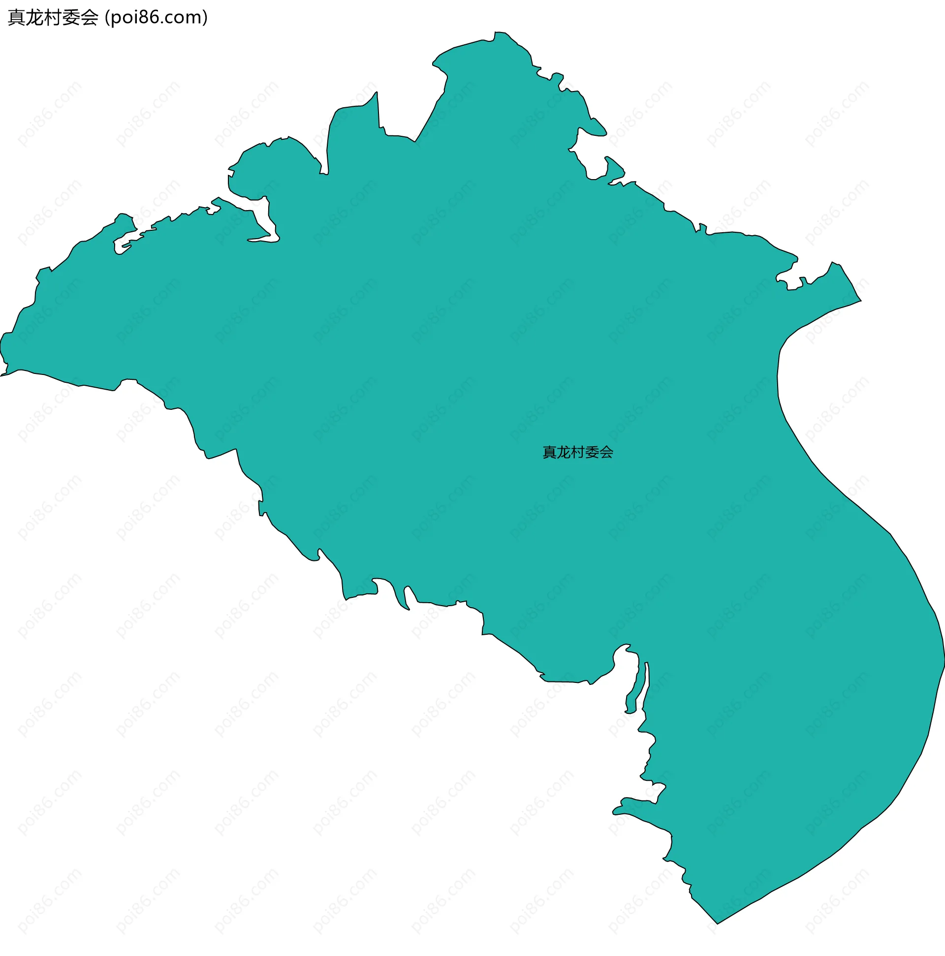 真龙村委会边界地图