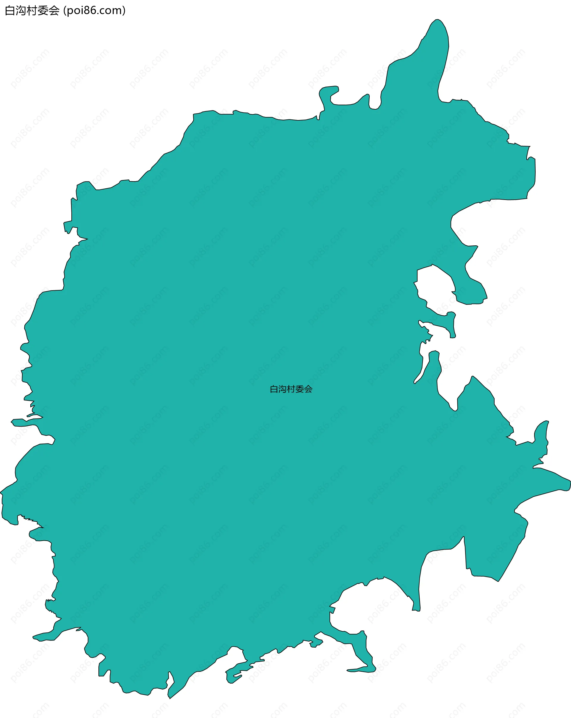 白沟村委会边界地图