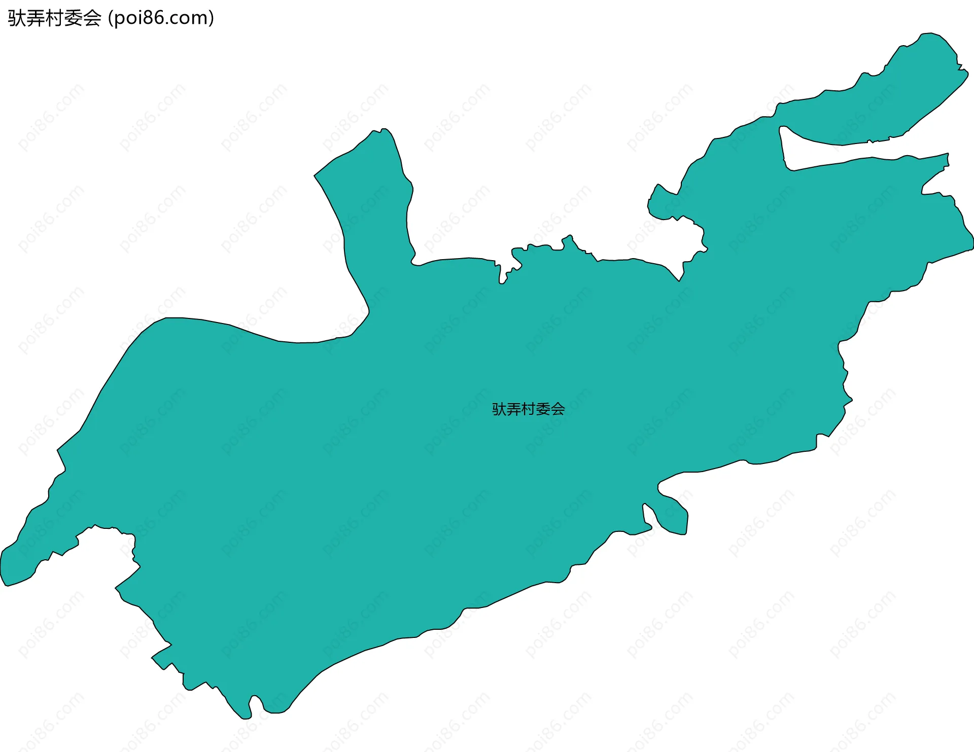 驮弄村委会边界地图
