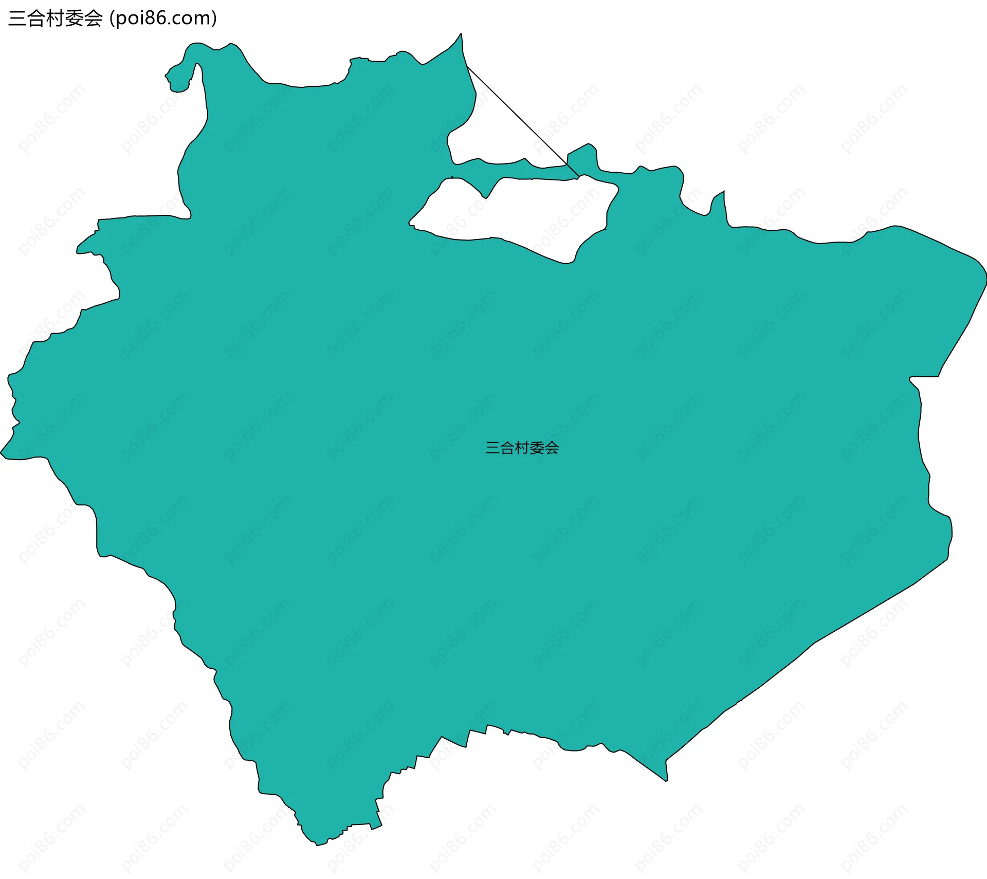 三合村委会边界地图
