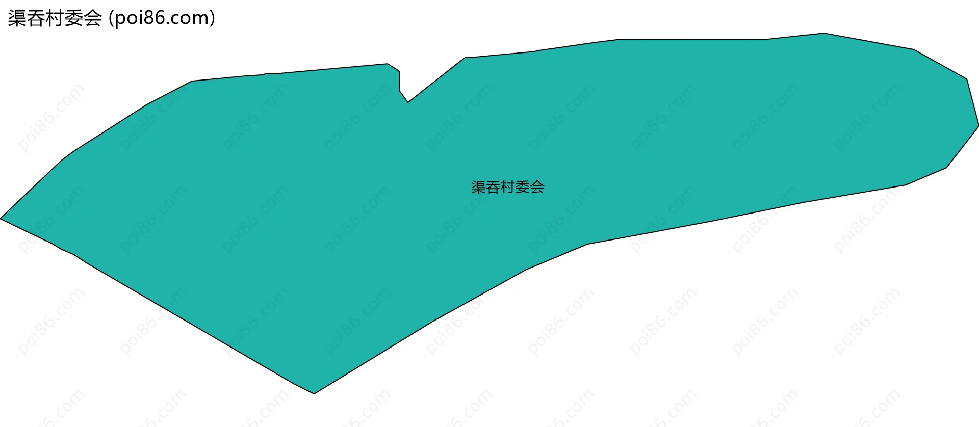 渠吞村委会边界地图