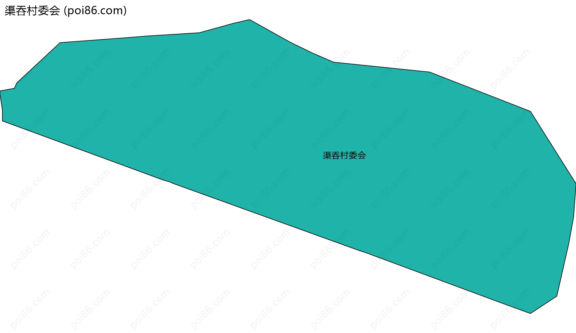 渠吞村委会边界地图