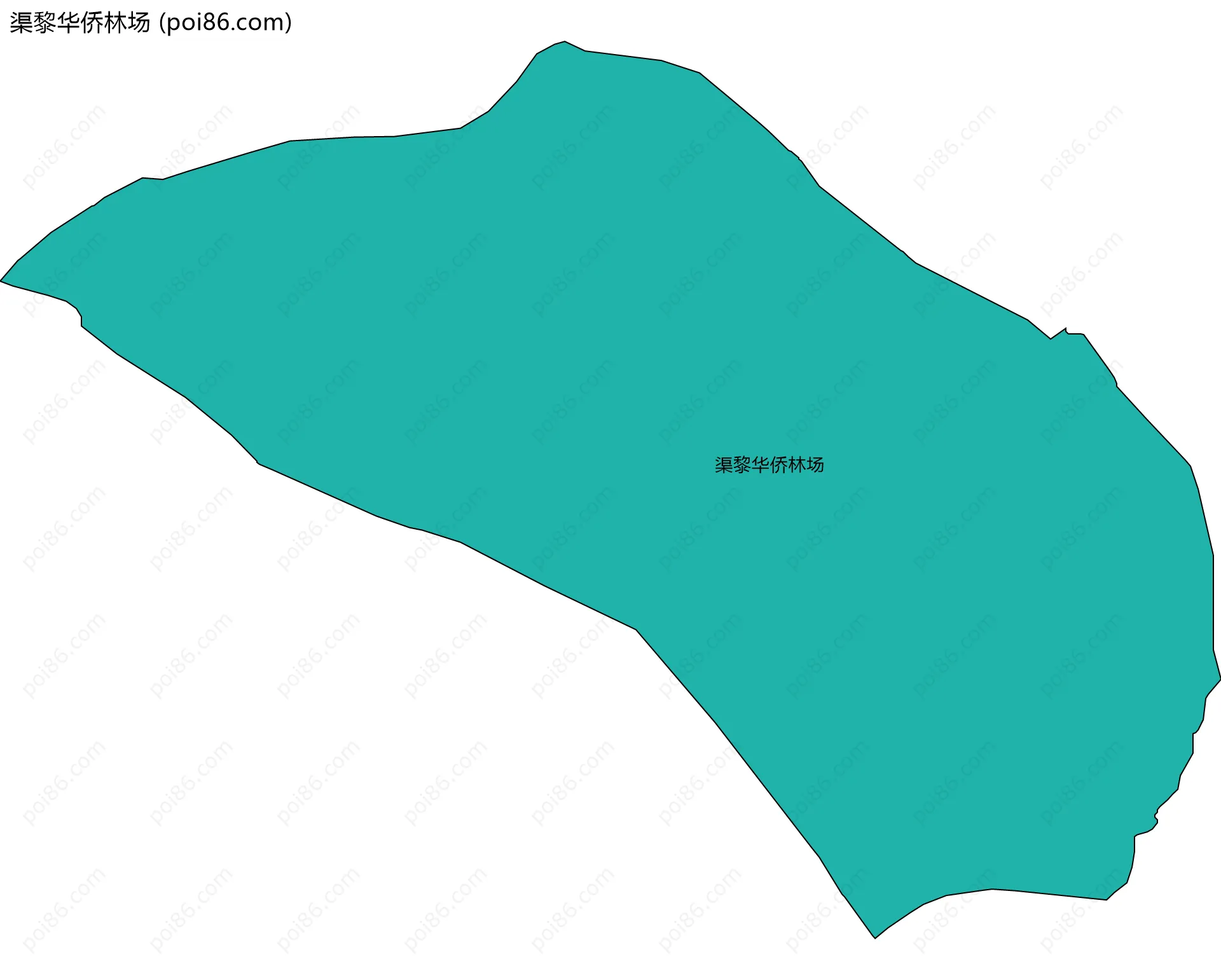 渠黎华侨林场边界地图