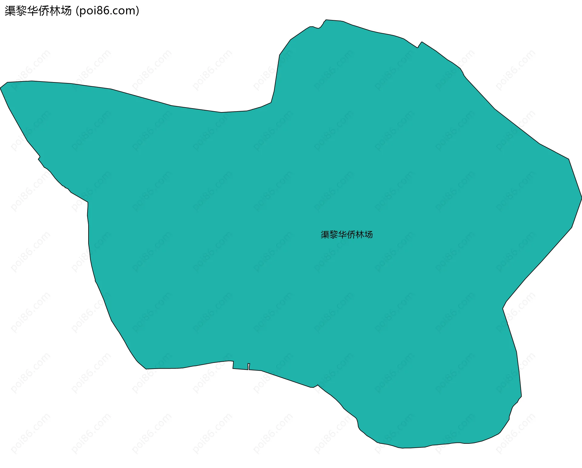 渠黎华侨林场边界地图