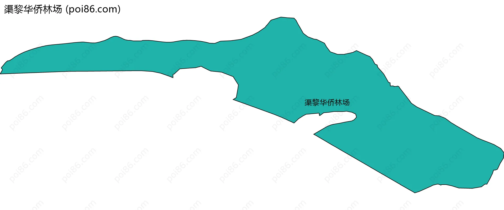 渠黎华侨林场边界地图