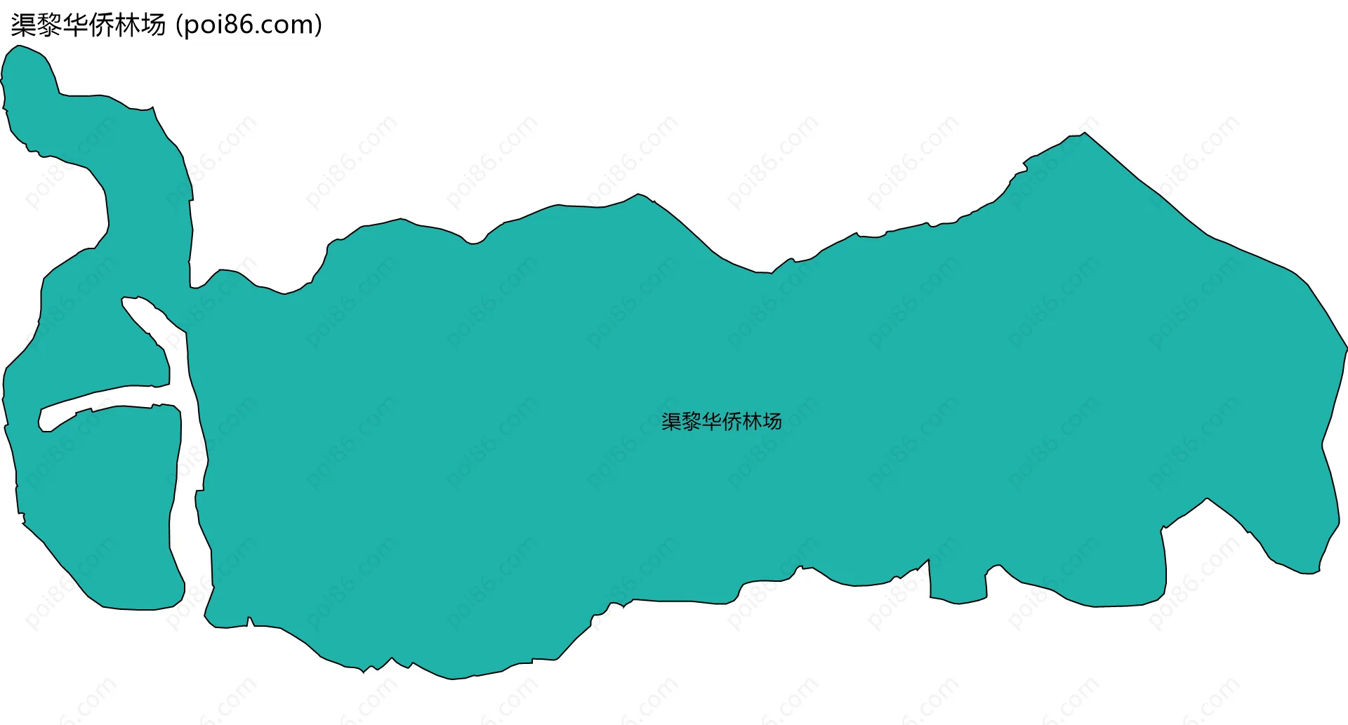 渠黎华侨林场边界地图