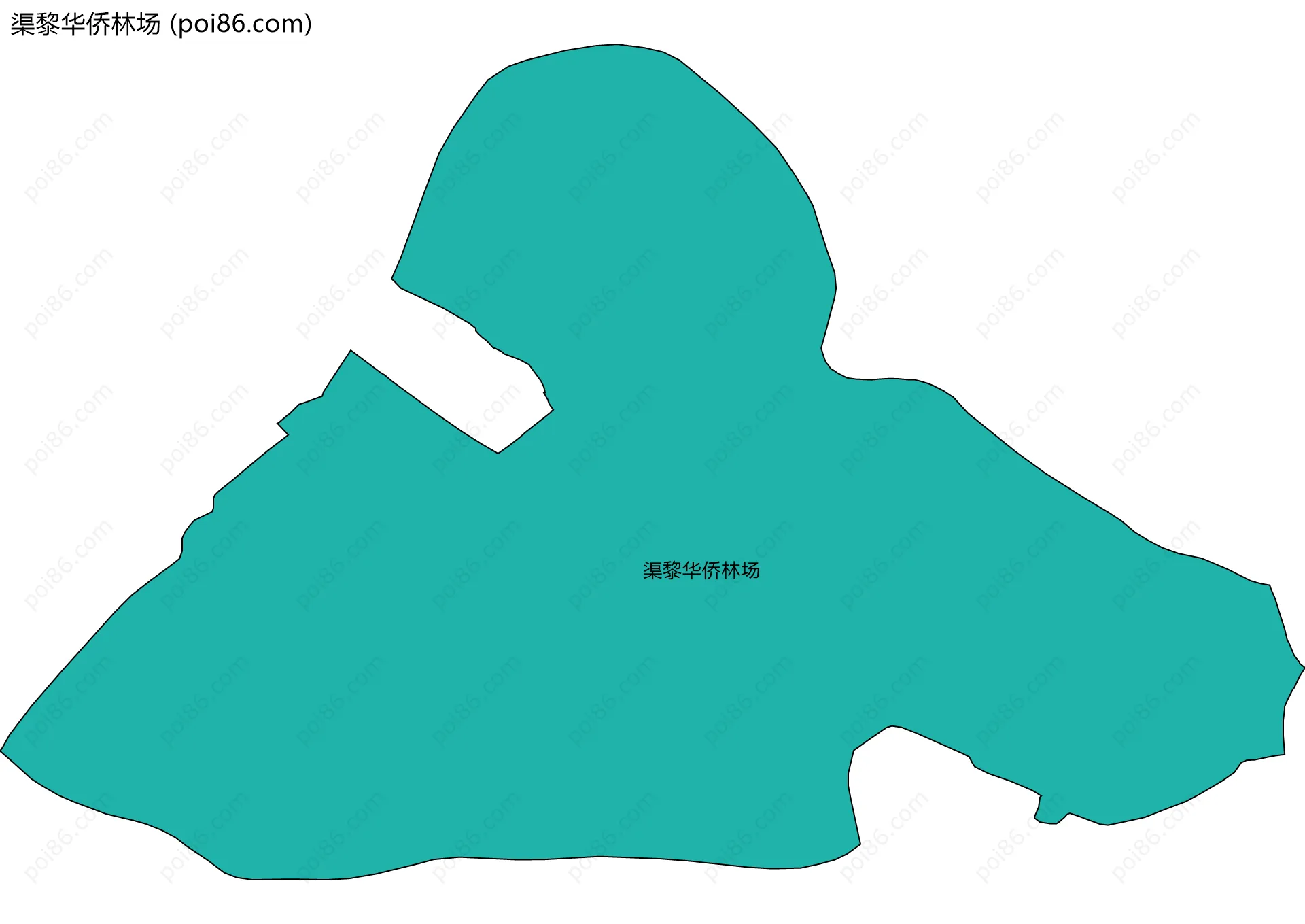 渠黎华侨林场边界地图