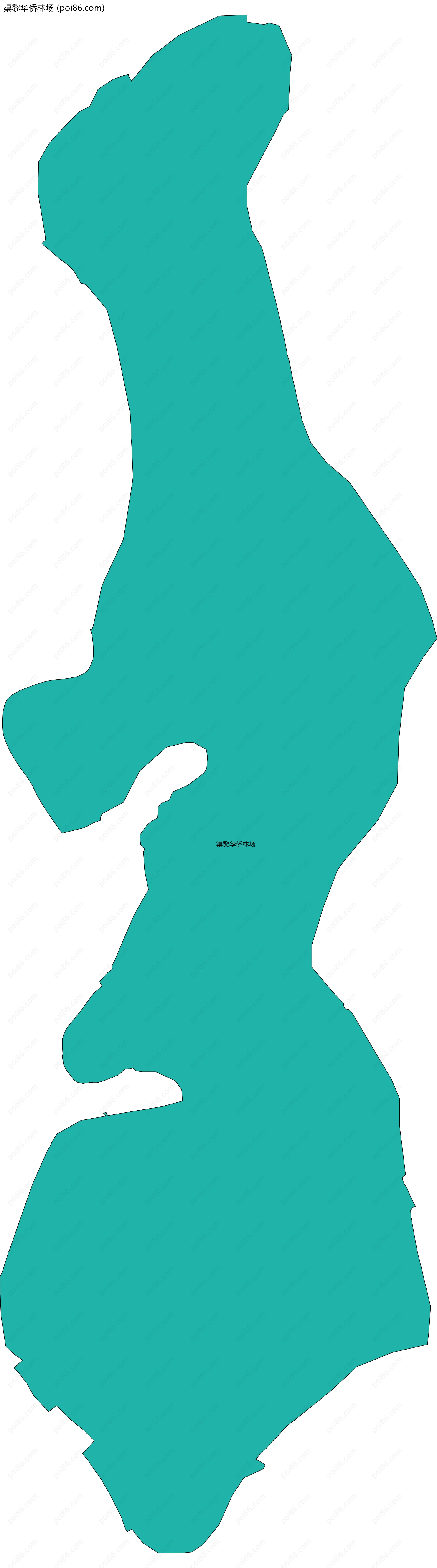 渠黎华侨林场边界地图