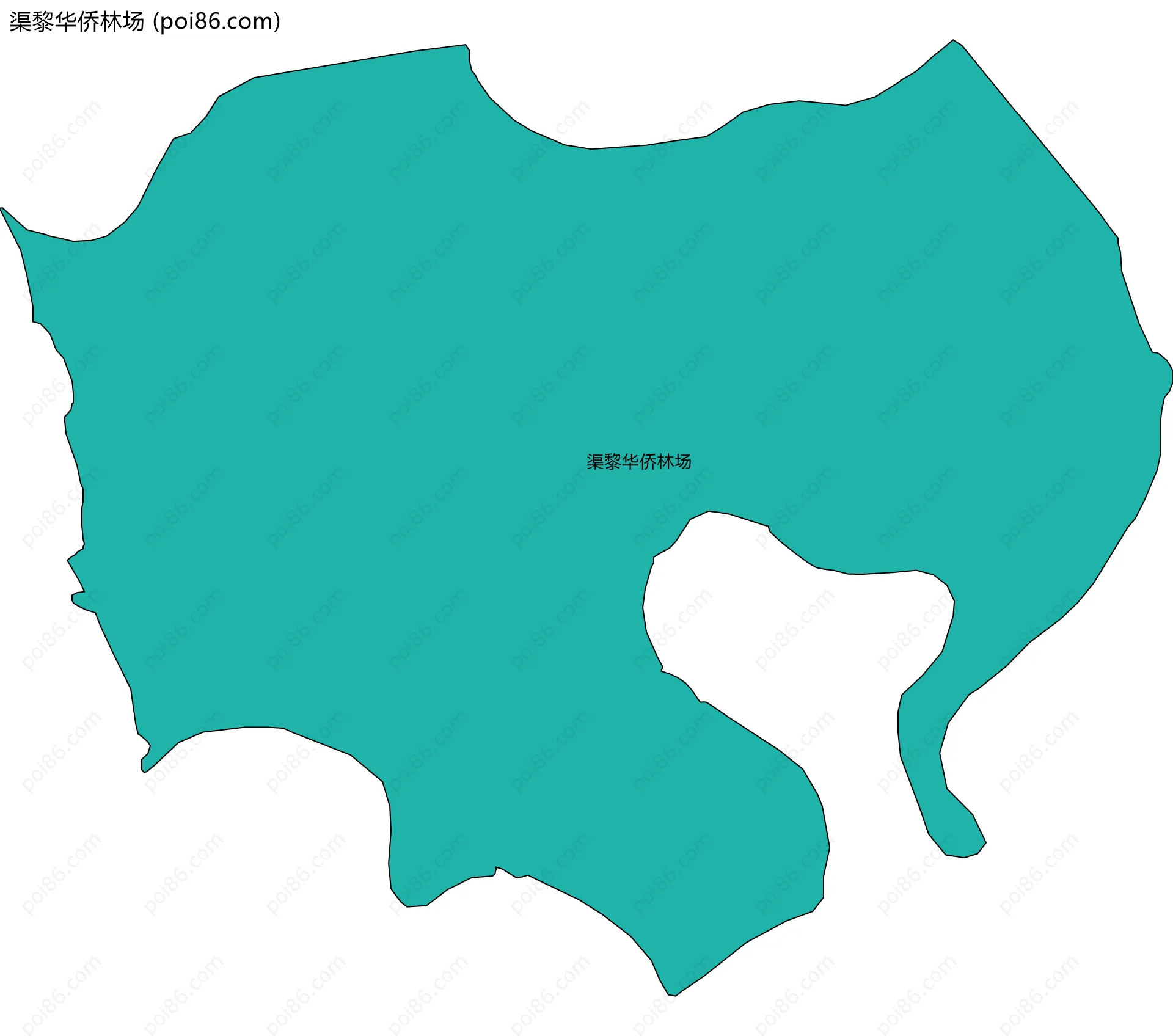 渠黎华侨林场边界地图