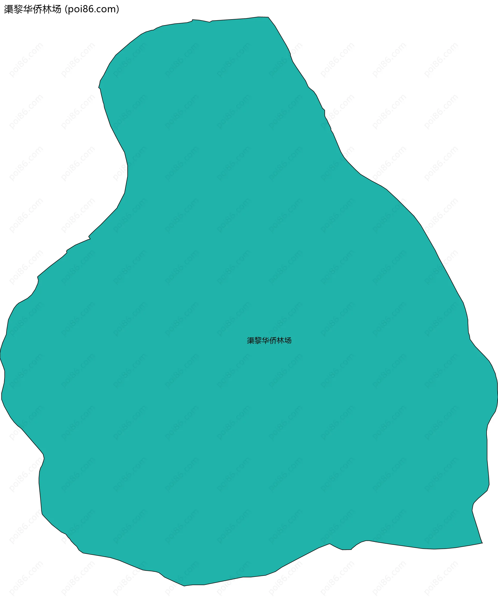 渠黎华侨林场边界地图