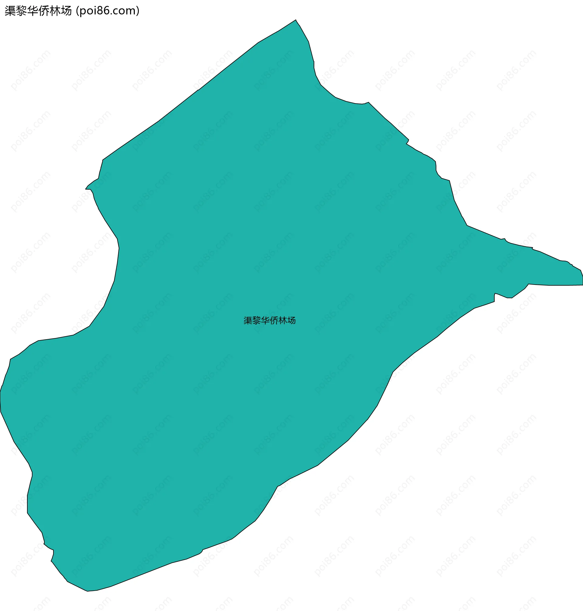 渠黎华侨林场边界地图