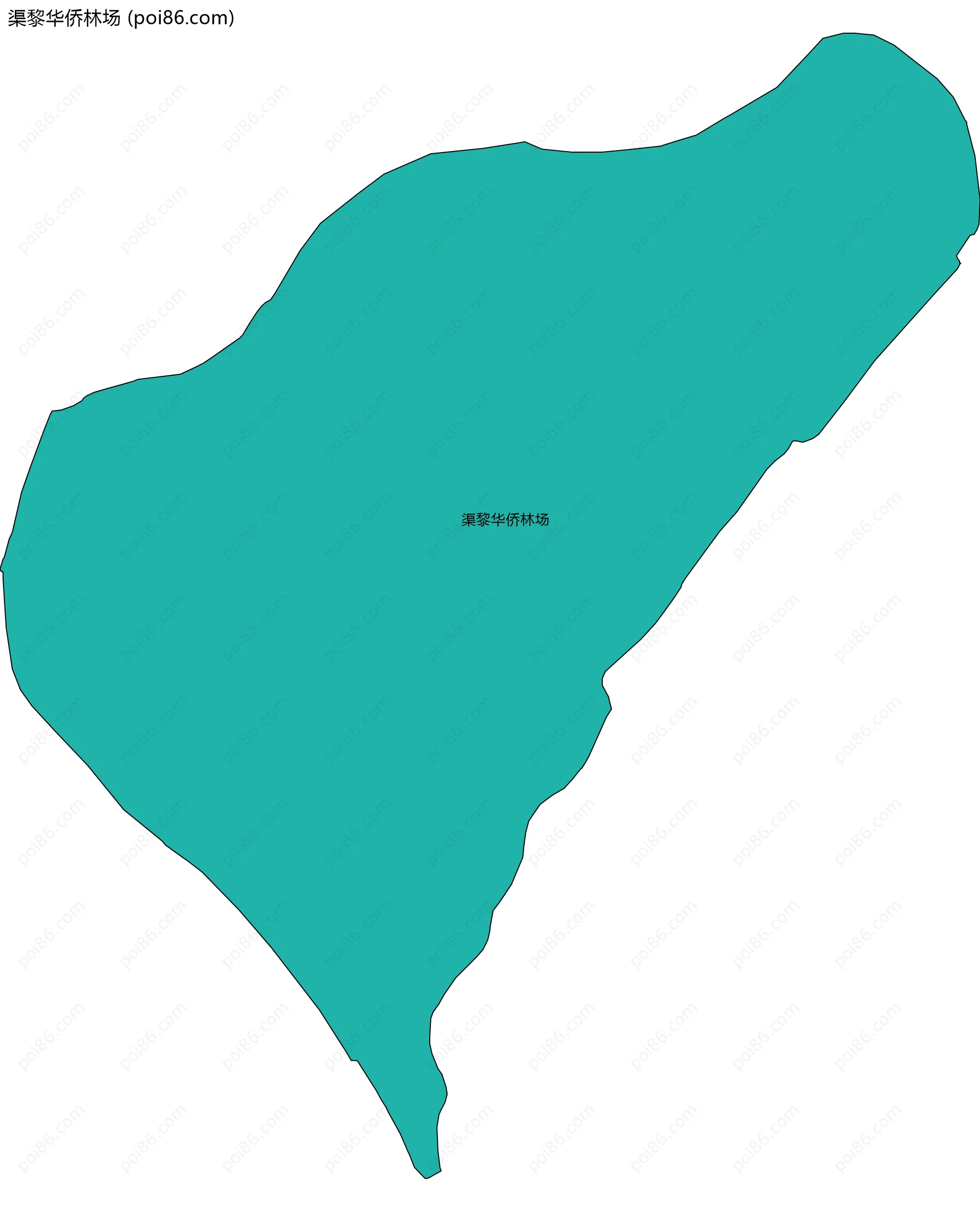 渠黎华侨林场边界地图