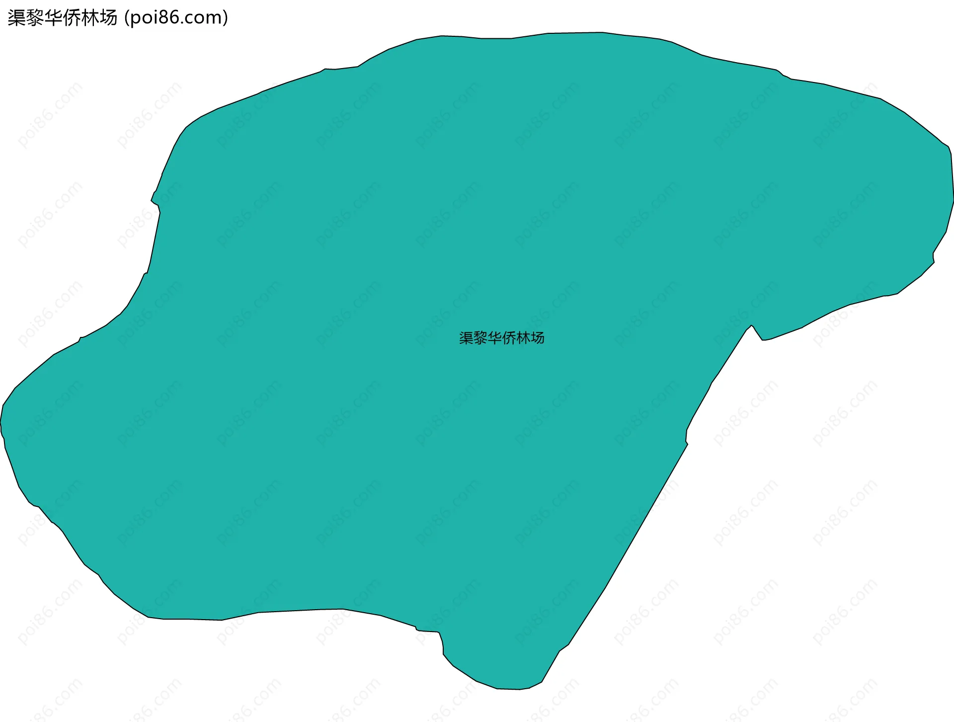 渠黎华侨林场边界地图