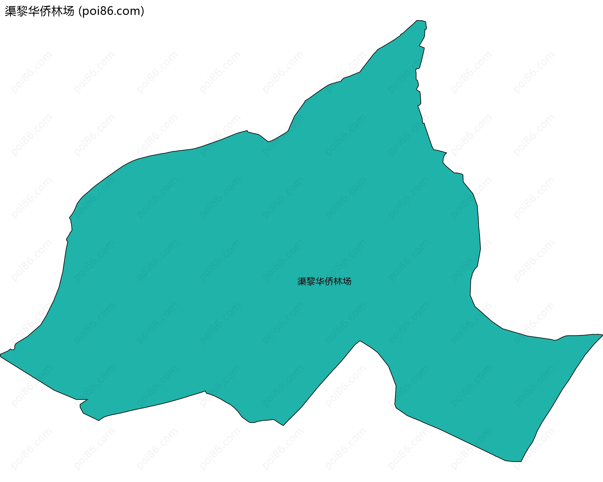 渠黎华侨林场边界地图