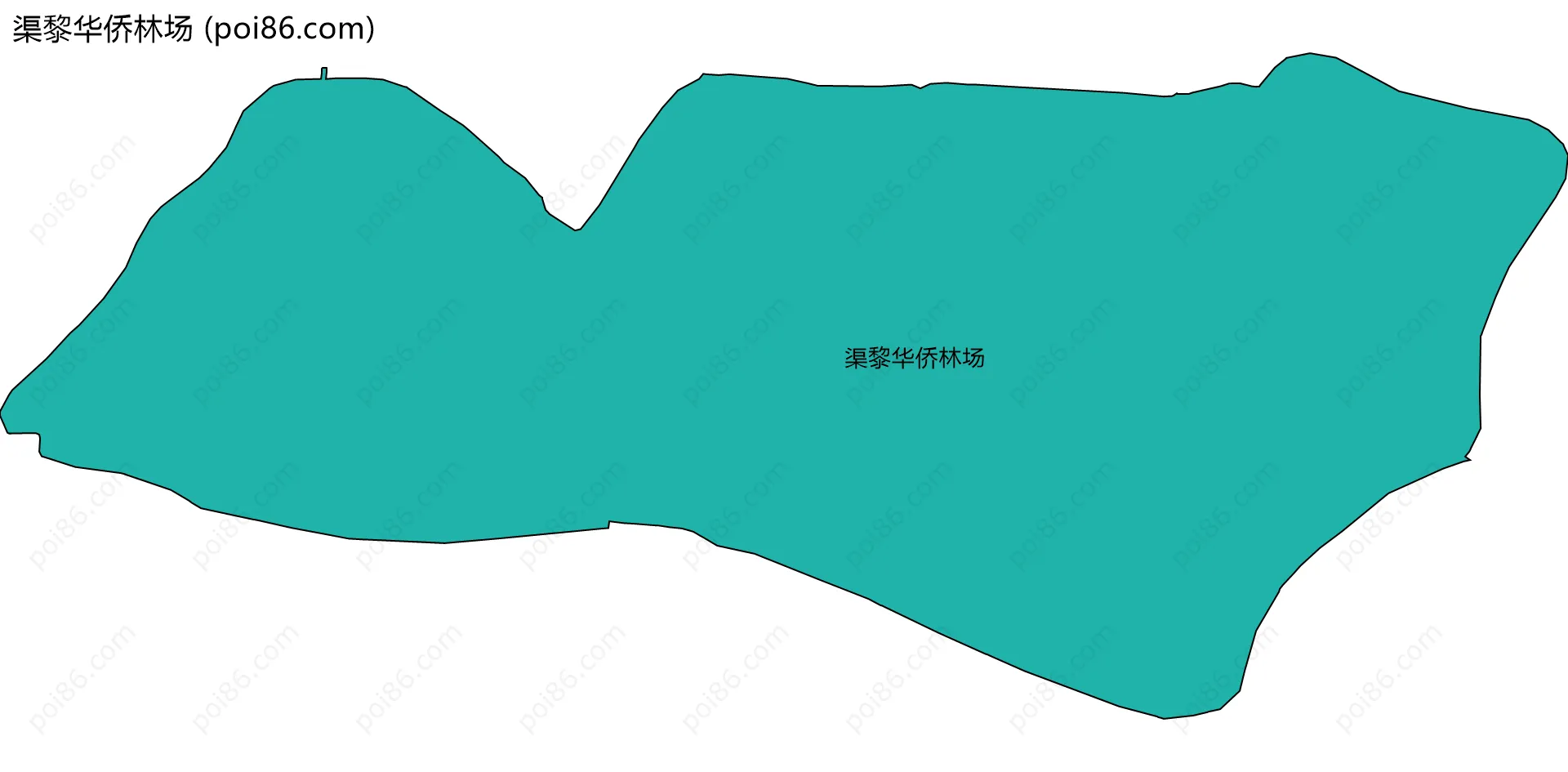 渠黎华侨林场边界地图