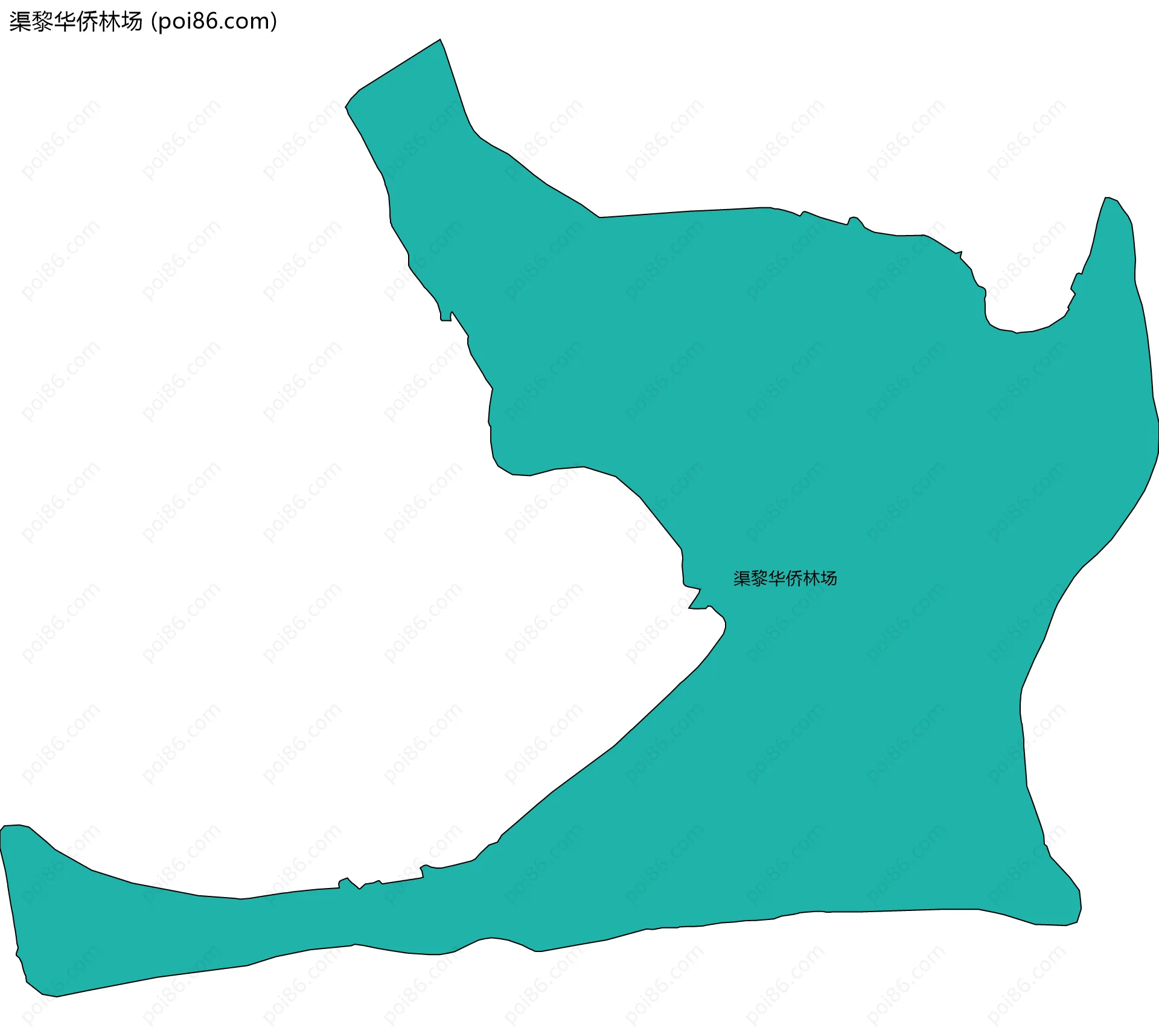 渠黎华侨林场边界地图