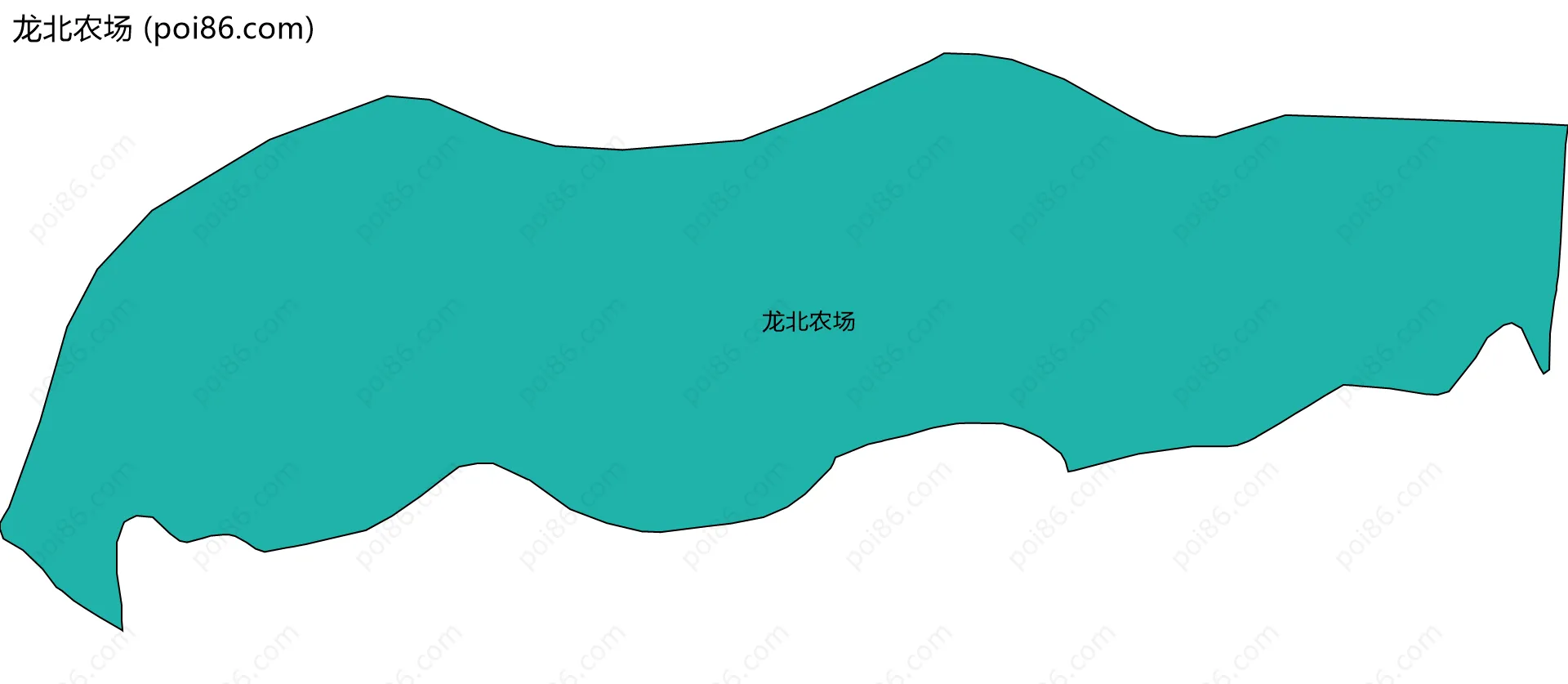 龙北农场边界地图