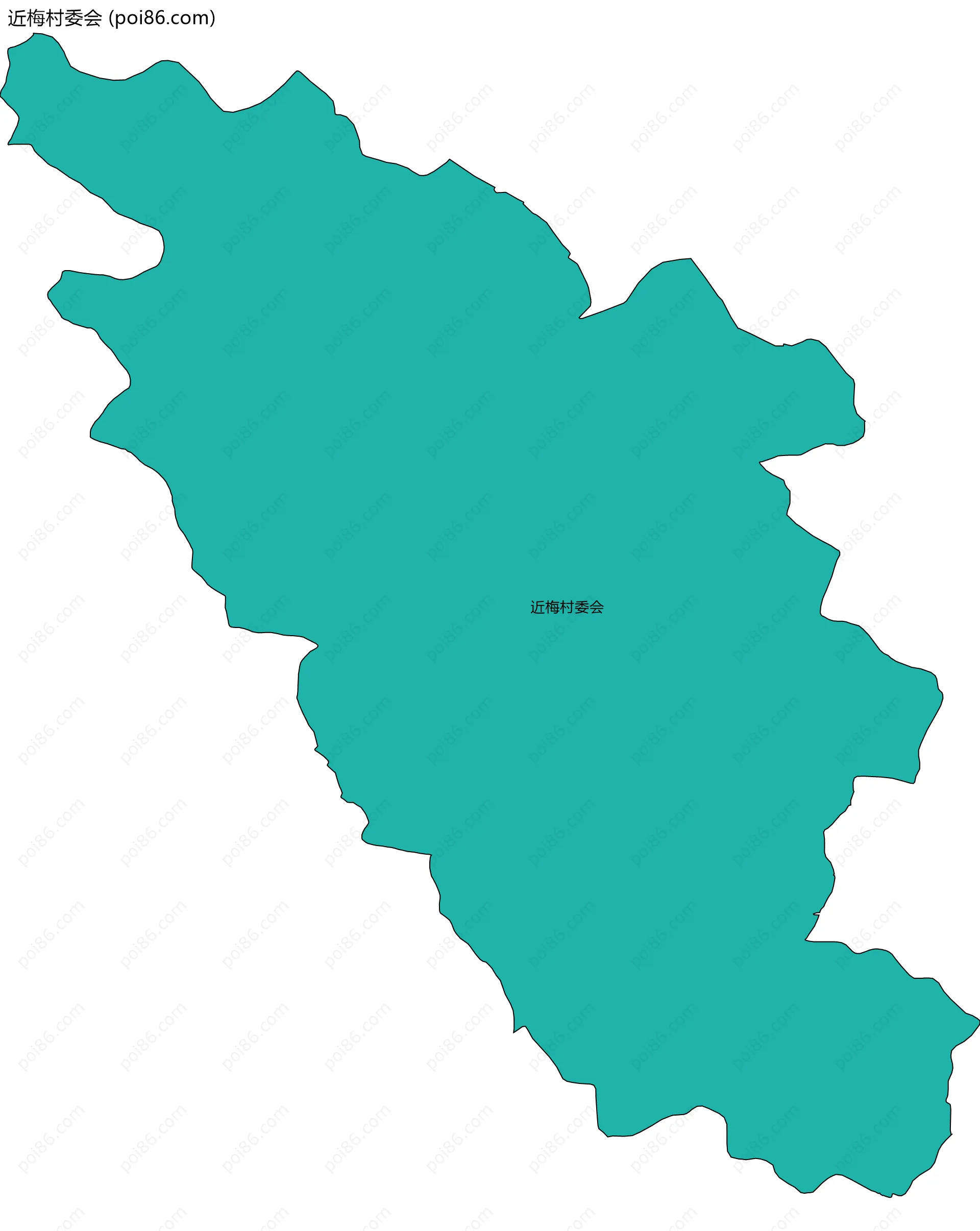 近梅村委会边界地图