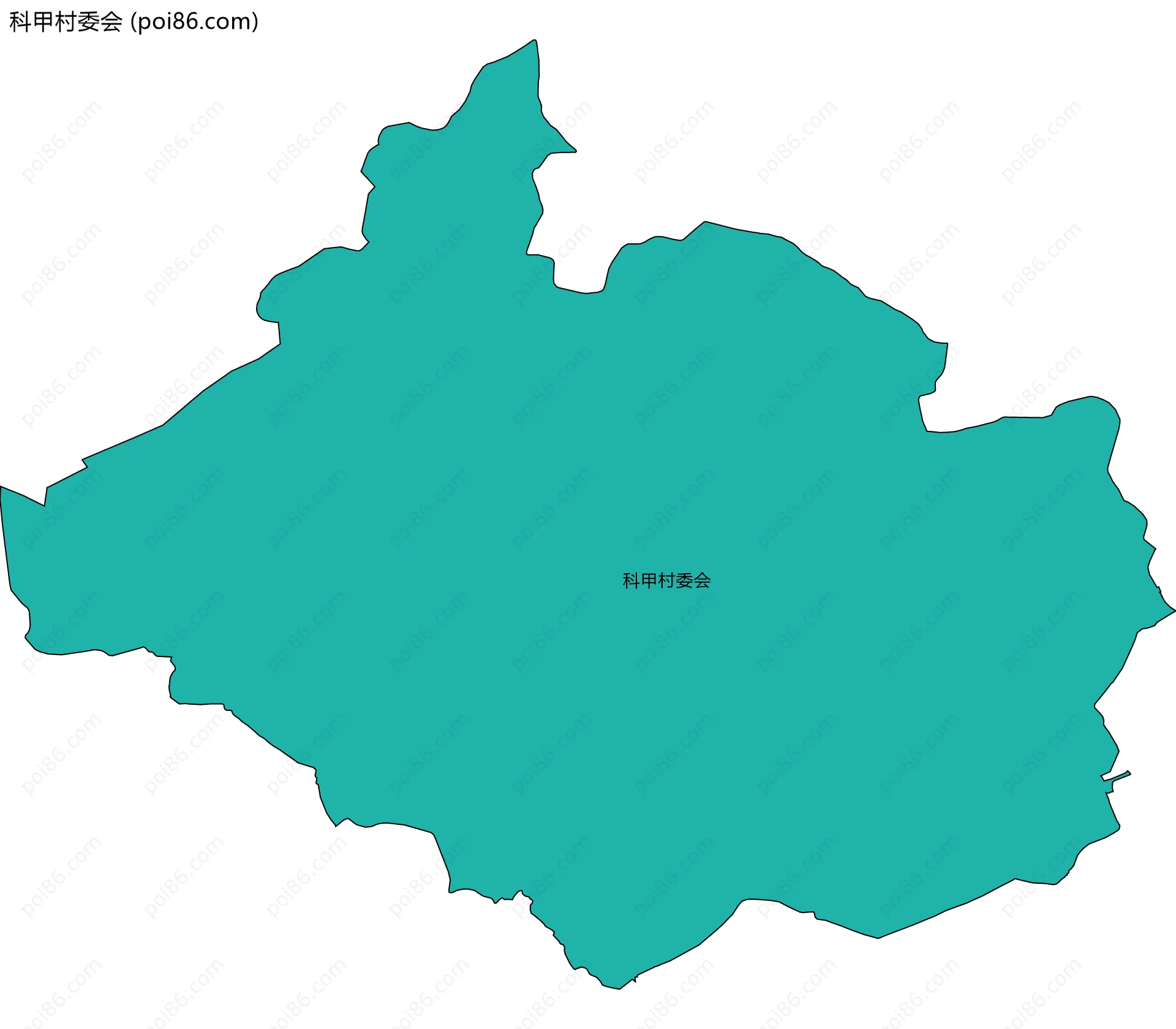 科甲村委会边界地图