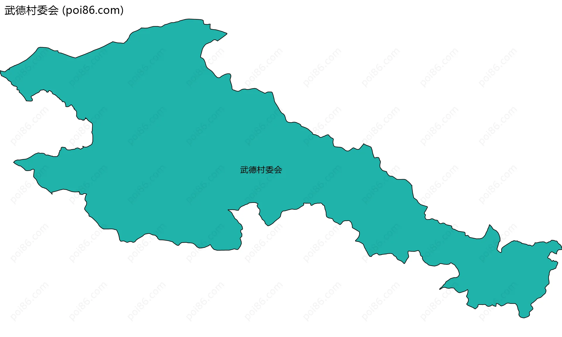 武德村委会边界地图