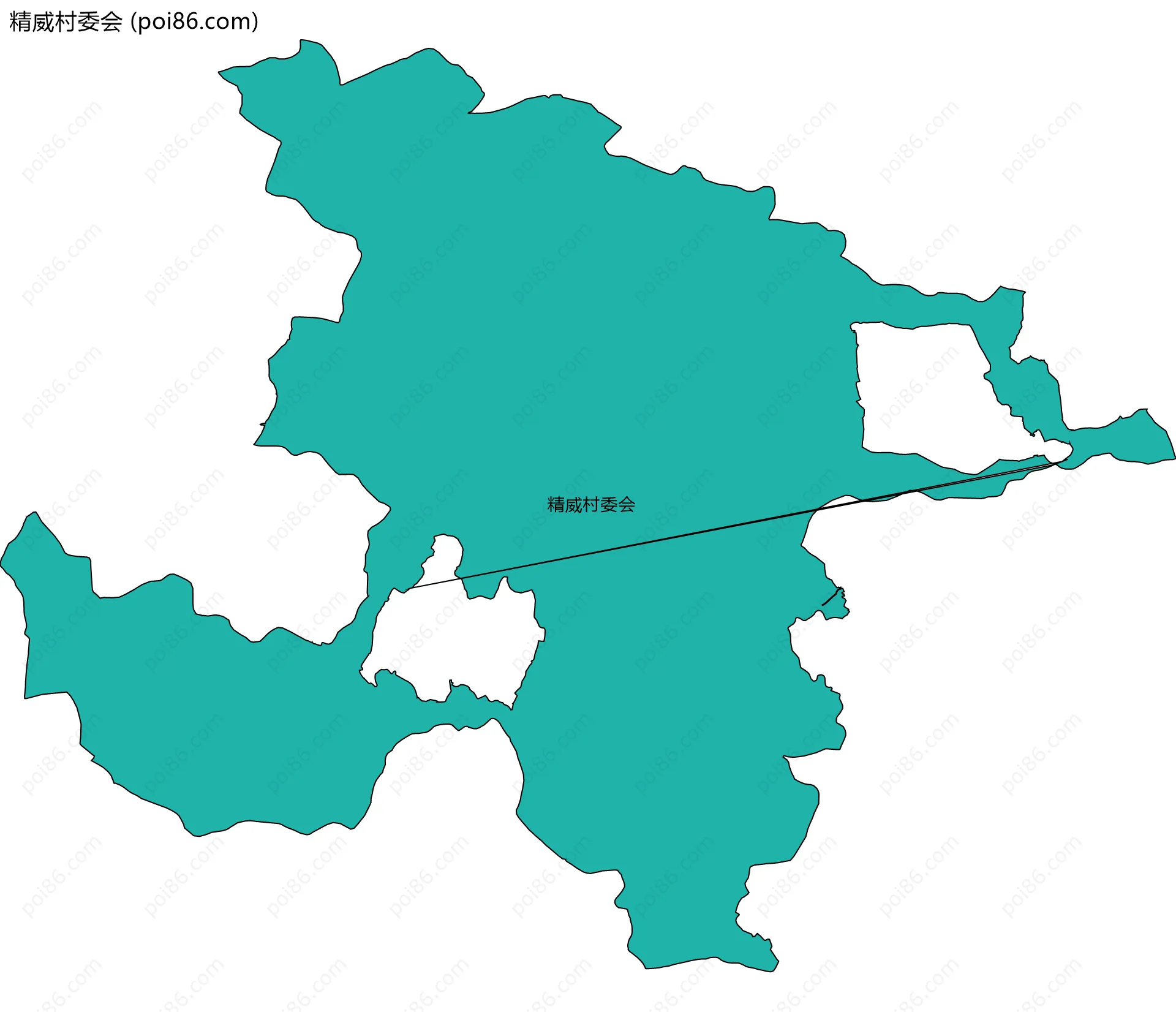 精威村委会边界地图